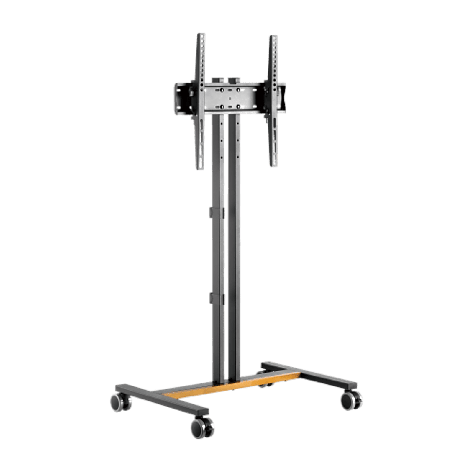 Soporte Móvil para Pantalla | Compatibilidad VESA 200x200 hasta 600x400 / Ruedas con Frenos / Ajuste de Altura y Ángulo / Soporte para TV de hasta 55 Pulgadas / Capacidad de Peso 35 kg