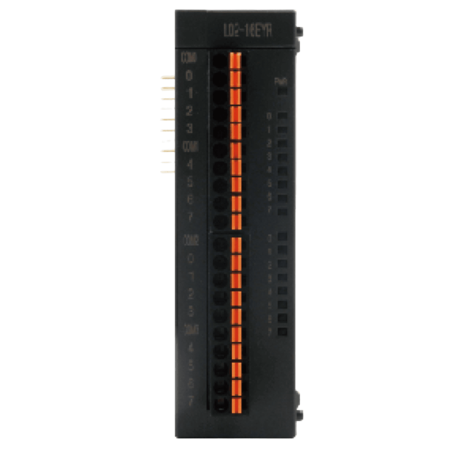 Módulo de Expansión PLC / 16 Salidas Relevador / Contacto Seco AC-DC / 250V AC - 30V DC / 2A por Canal / Terminales Push-type / Montaje Riel DIN