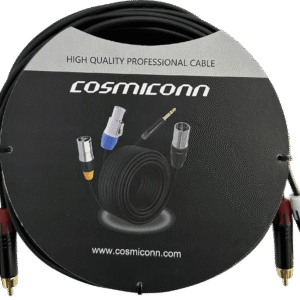 Cable 2 RCA x 2 RCA, conectores negros, con diferenciador de blanco y rojo (2x MT380-RD - 2x MT380-WH), length 5m