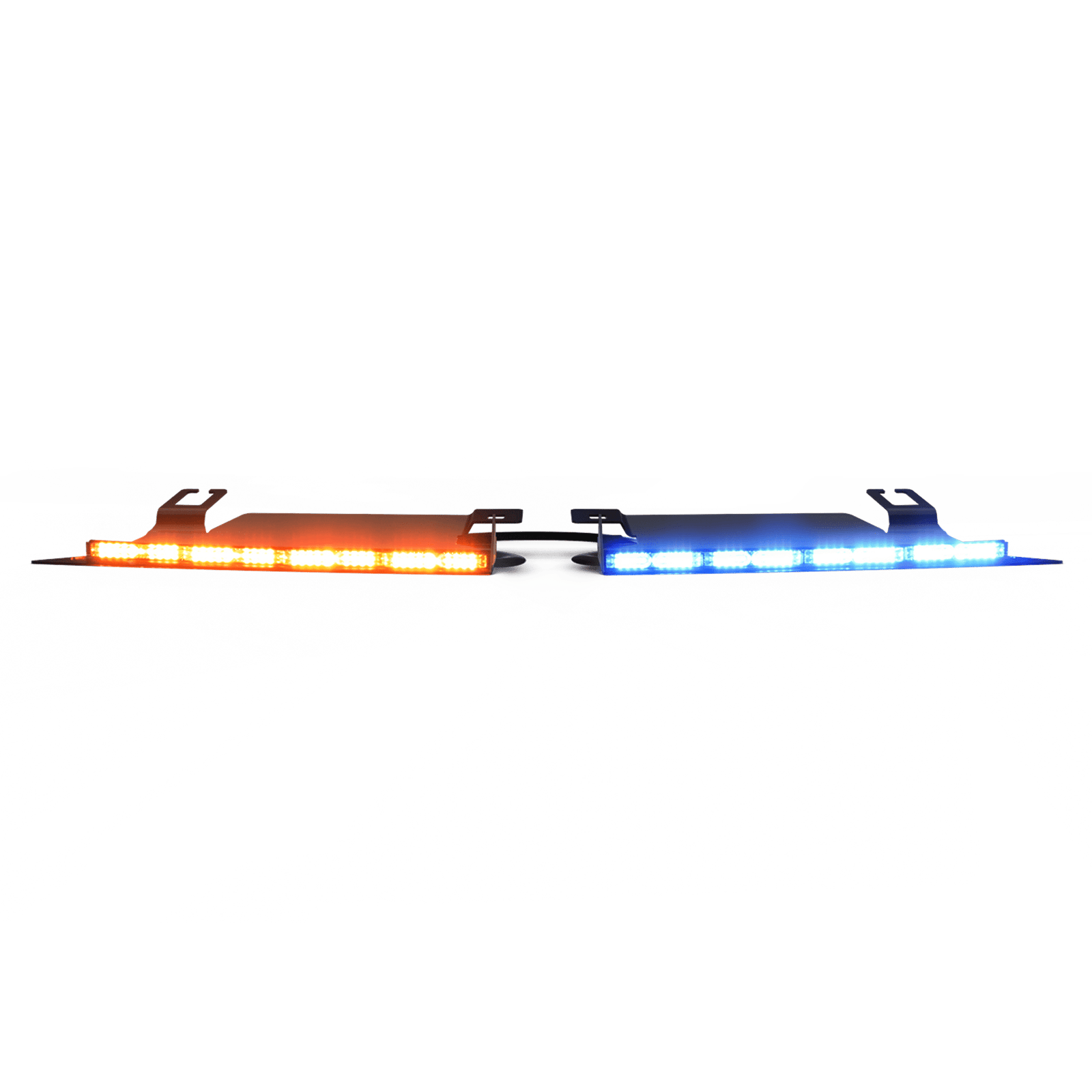 Visera Interior Rojo-Blanco/Azul-Blanco 144 LED Con Luces De Penetración incluye Bracket Ford Police Interceptor, Necesario agregar CZMATSIBSYS