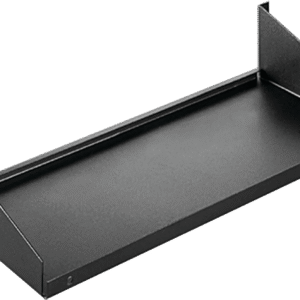 Charola para Rack 19 Pulgadas, Capacidad de Carga 34 kg, Acero Dulce Color Negro, 2 UR, Dimensiones 482x381x95 mm