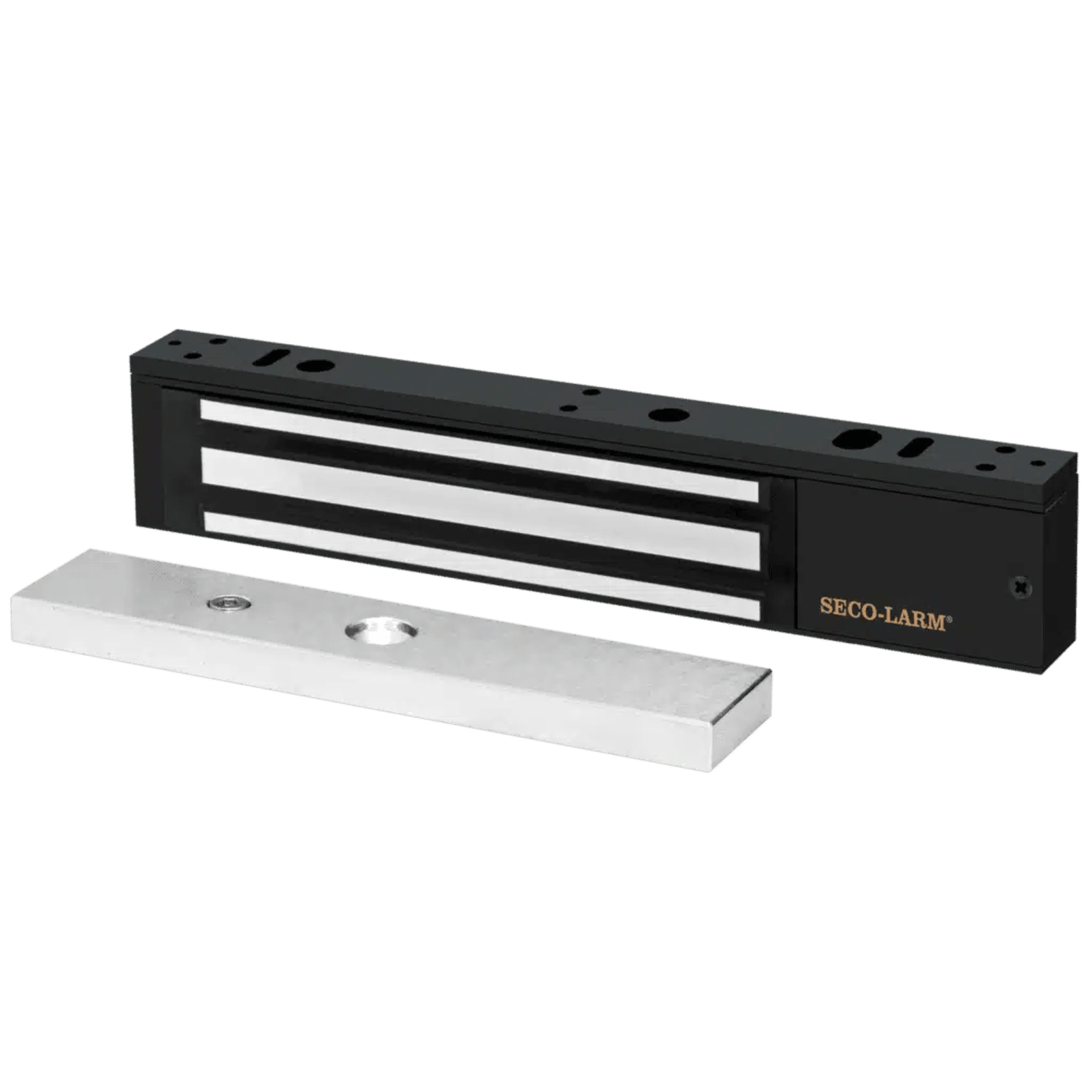 Chapa Magnética 600 Lbs / Led de Estatus / Color Negro / Libre de Magnetismo Residual / Sensor de Adherencia / Diseño Elegante