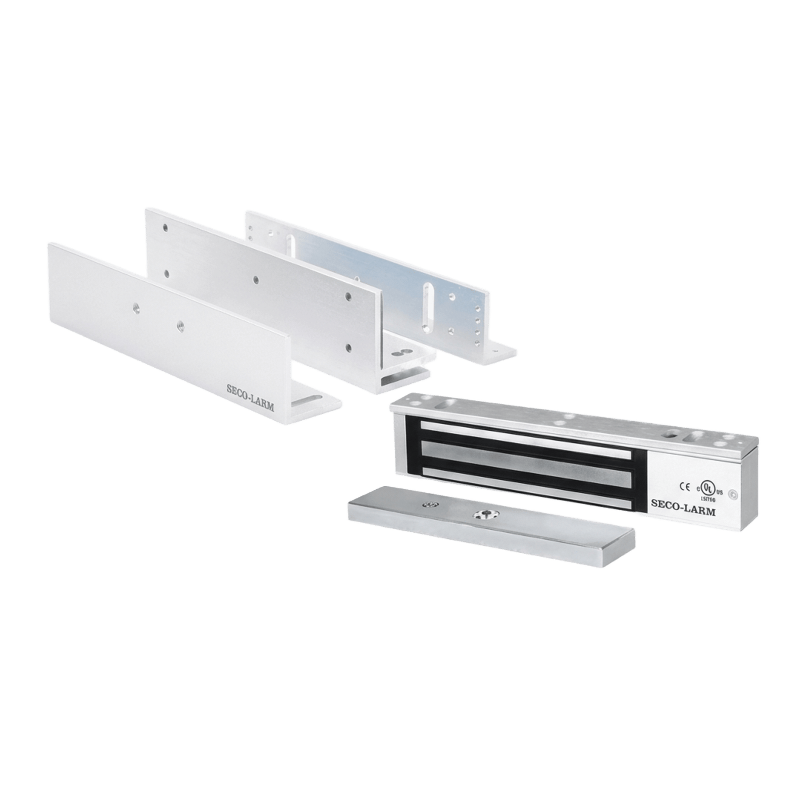 Kit Para Control de Acceso Incluye Chapa Magnética de 600 Lbs / Montaje En Z y L /  Uso Interior / Certificación UL / Color Plata