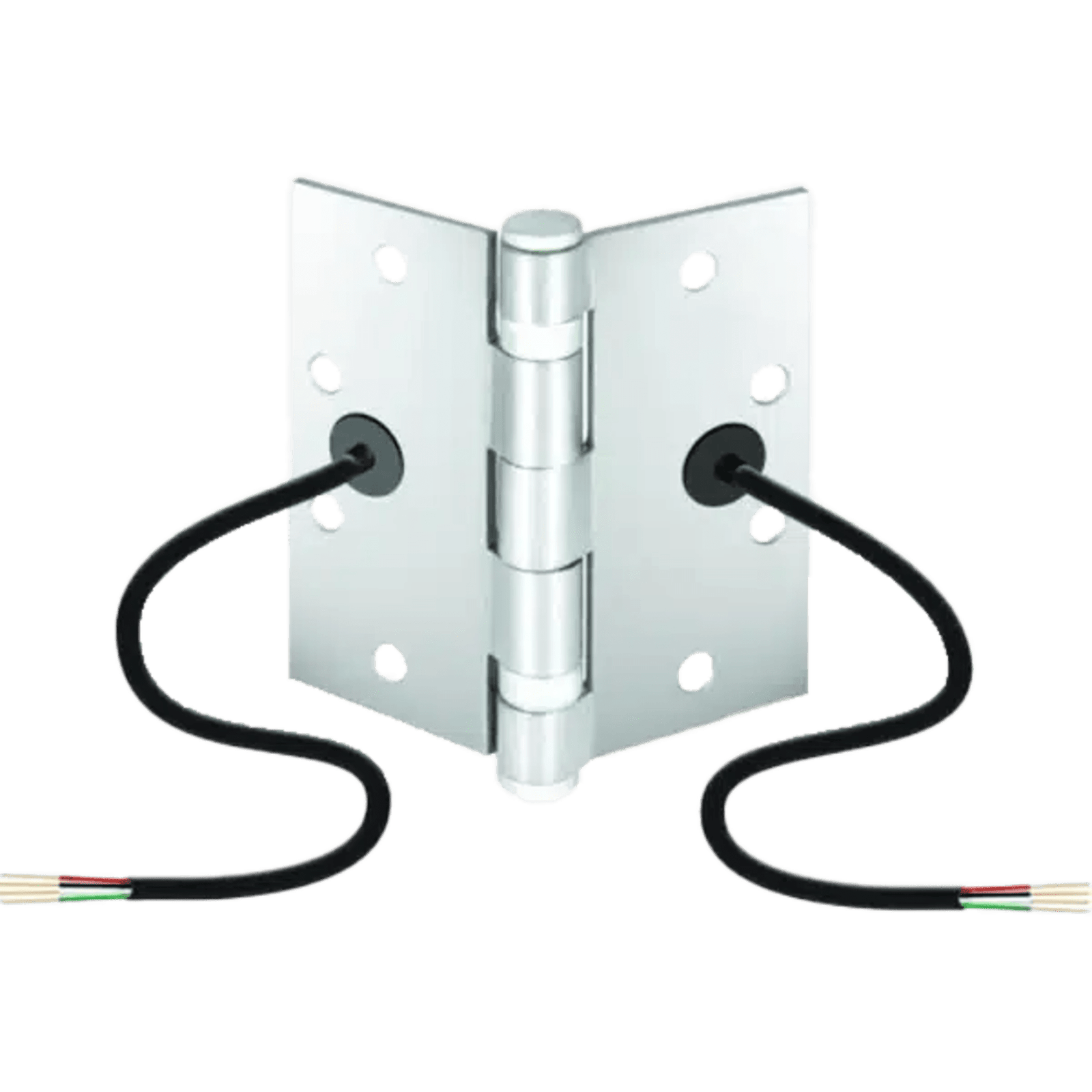 Bisagra de Transferencia Eléctrica SD-H412 / 12-24 VAC/VDC / 4 Hilos 28AWG / Acero Resistente a Vandalismo / Transferencia de Energía y Datos / Reemplazo de Bisagra Estándar