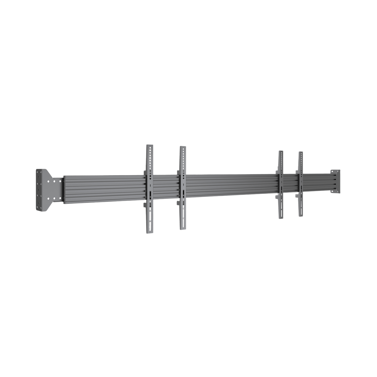 Sistema de Montaje en Pared / Rieles 2000 mm (78.7 in) / Estructura Modular / Soporte Ajustable / Incluye Herramientas y Tornillería Completa