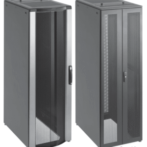 Gabinete para Servidores ProLine FloTek 42 UR Con Puertas Perforadas Alta Ventilación, Profundidad Extendida 1200 mm y Ancho 600 mm Acero Color Negro