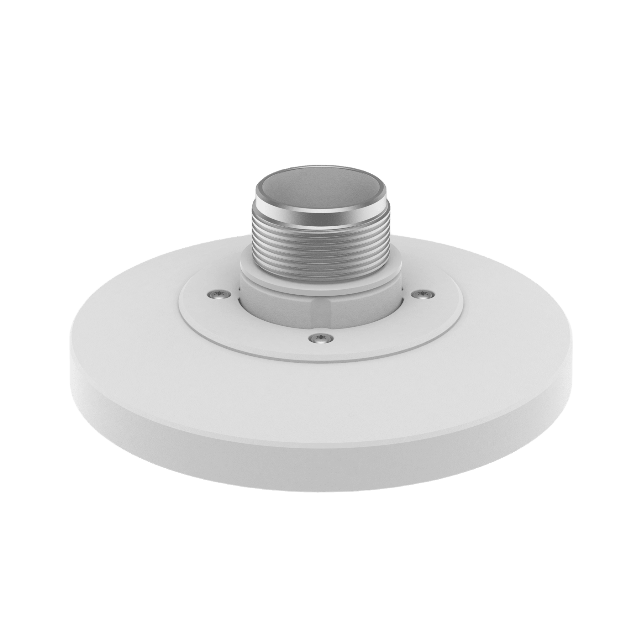 Adaptador tipo Plato necesario para montar en Pared o Techo Cámaras Hanwha serie X y P.