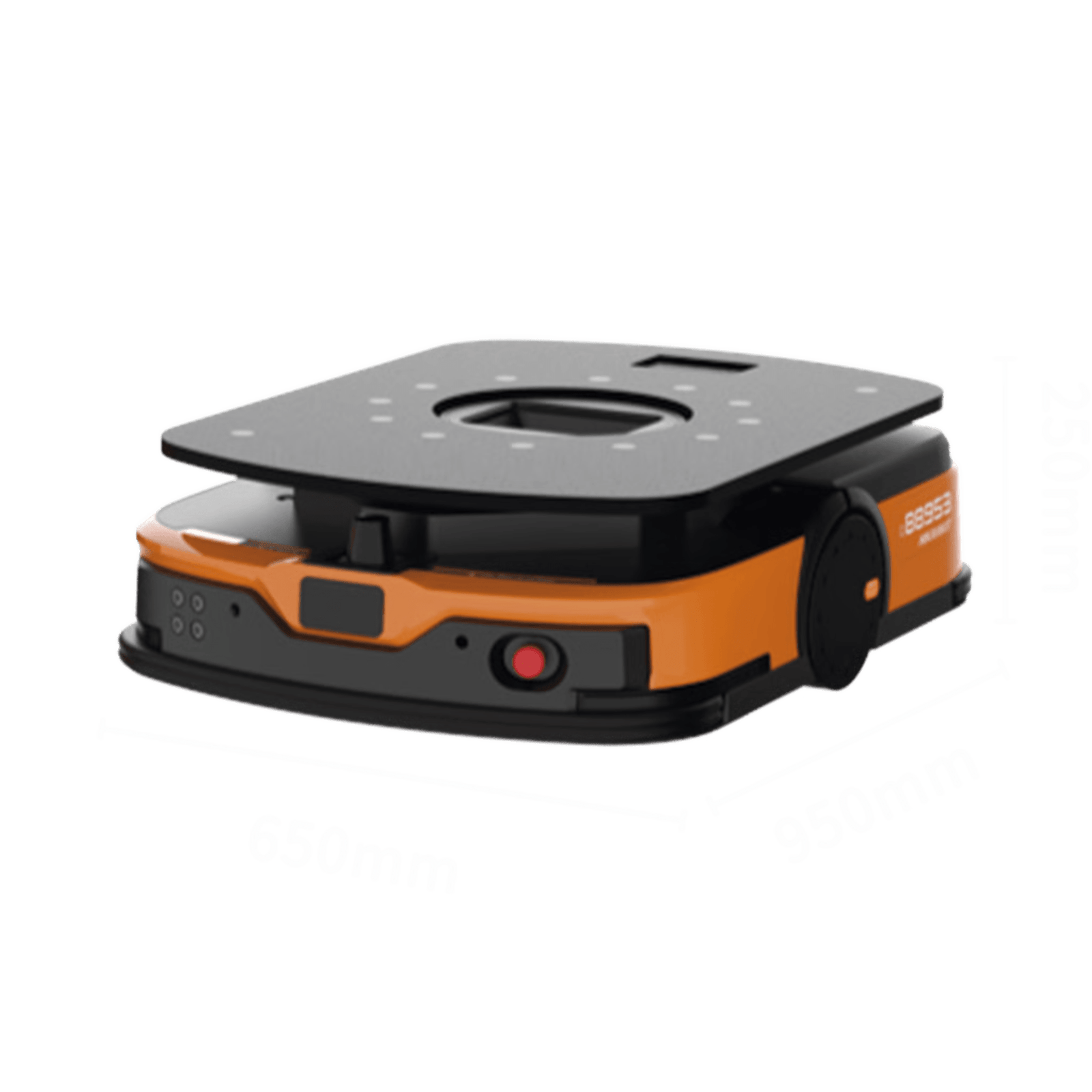 Robot Autónomo Móvil / Carga 600 kg (1322.77 lb) / Navegación SLAM Láser-Visual-Código 2D / Velocidad 2 m/s / Plataforma Elevadora Eléctrica / Comunicación Wi-Fi / Protección Multisensorial