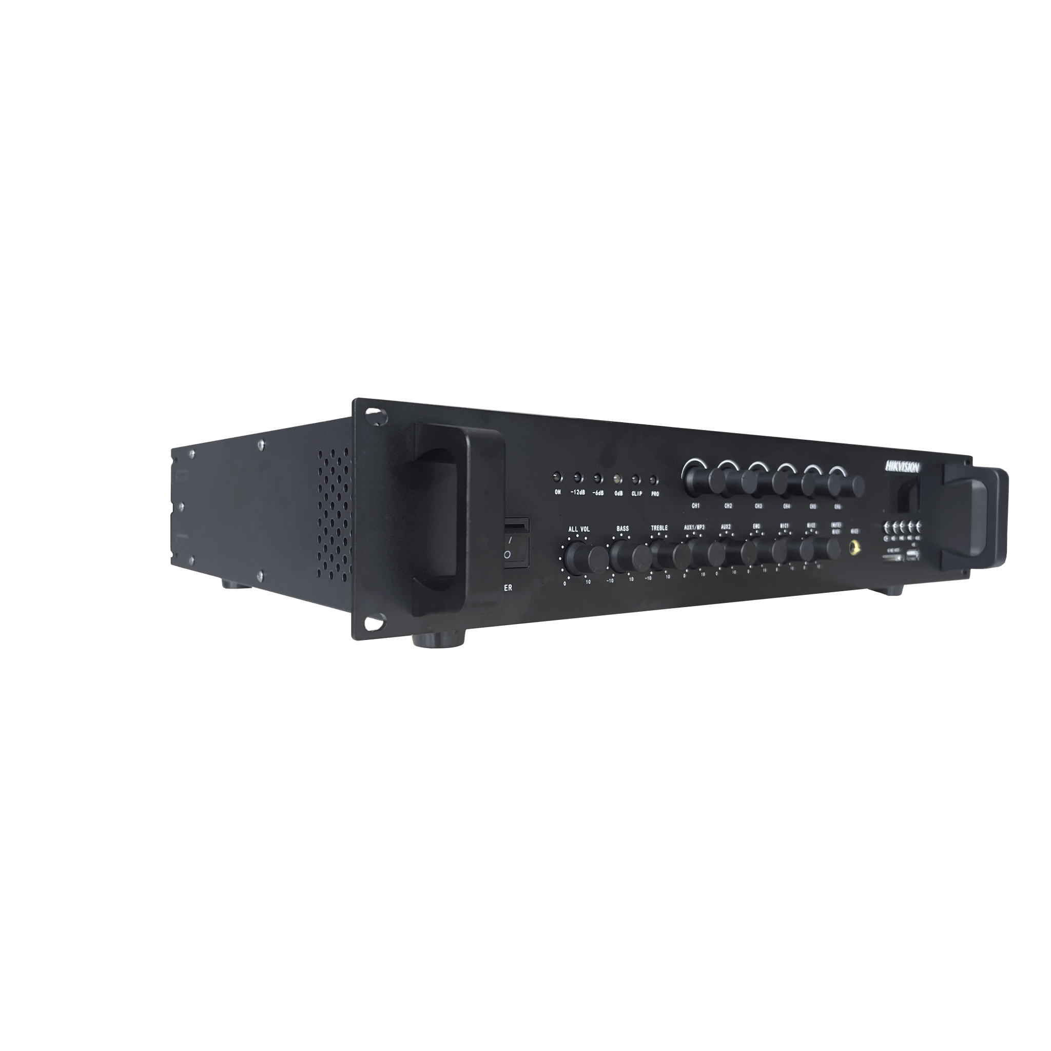 Amplificador de Audio | Bluetooth | 240 W | 6 Zonas con Control de Volumen Independiente | 70/ 100V COM | Montaje en Rack | Voceo y Musica Ambiental