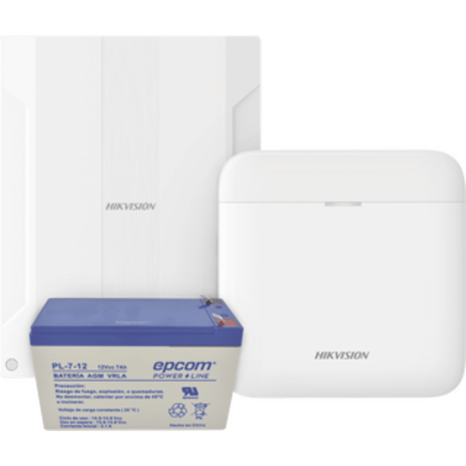 (AXPRO) KIT de alarma AX PRO conversión de zonas cableadas a inalámbricas / Incluye: 1 Hub IP, Wifi y 3G/4G con Batería de respaldo/ 1 Expansor de 16 zonas cableadas / 1 Batería de respaldo 12Vcc a 7 Amp/ Compatible con Hik-Co