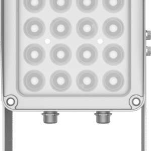 Lampara IR de Luz Continua / 16 Lámparas LED / Distancia Efectiva 16 a 25 metros / Cobertura 40° / Exterior IP66