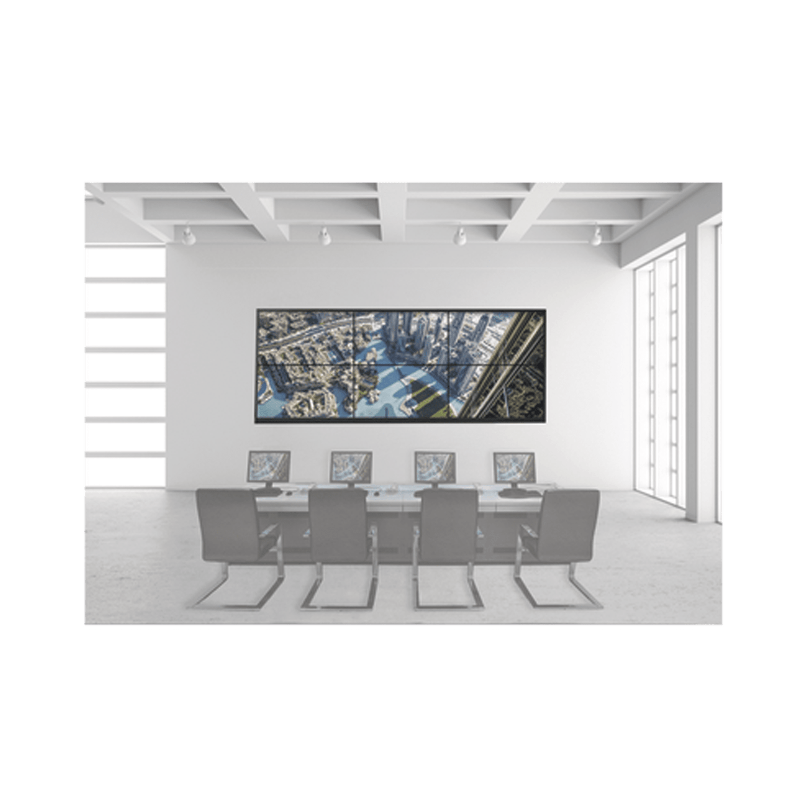Kit Videowall 3X2 / Incluye 6 Pantallas de 55" / Decoder / Base de Piso / Accesorios de Instalación