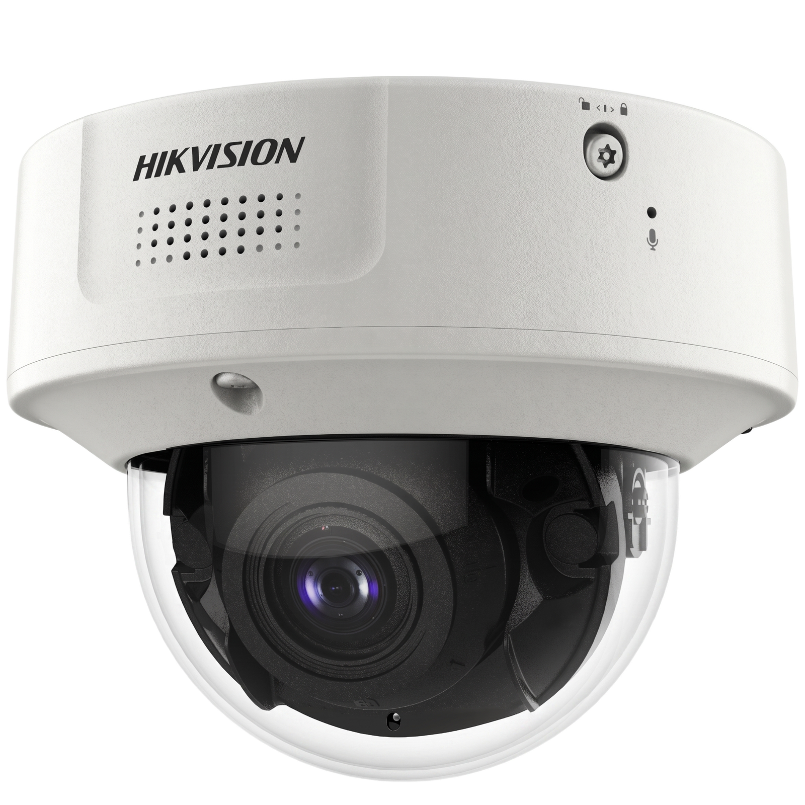 Domo IP 8 Megapixel / Lente Mot. 8 a 32 mm /  DARKFIGHTER / WDR 120 dB / IK10 / IR 30 mts /  / Micrófono Integrado