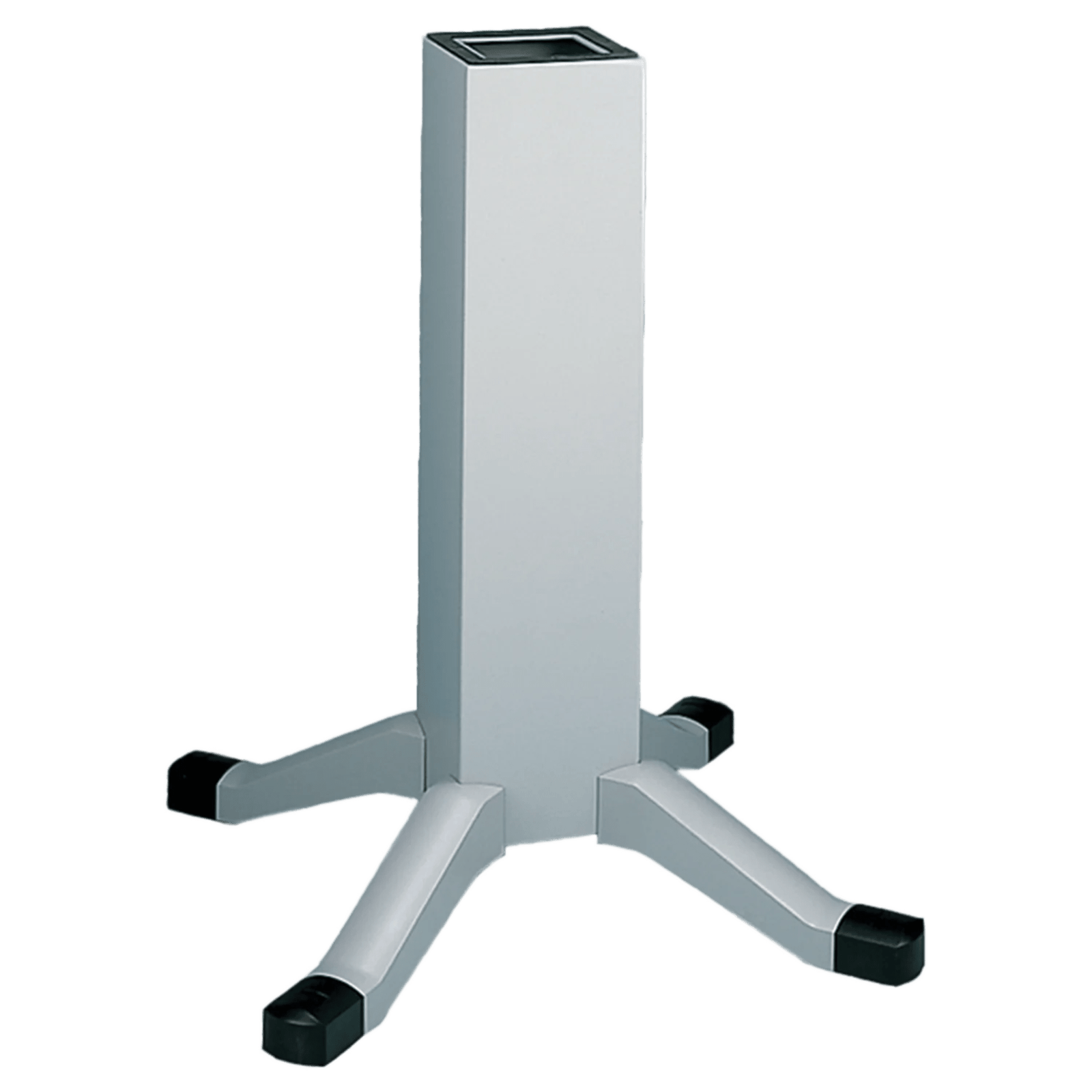 Pedestal de Acero con Patas para Gabinete HMI / 914 x 102 x 102 mm / Acero Suave / Pintura en Polvo Gris ANSI 61 / Altura Ergonómica 914 mm (36 in)