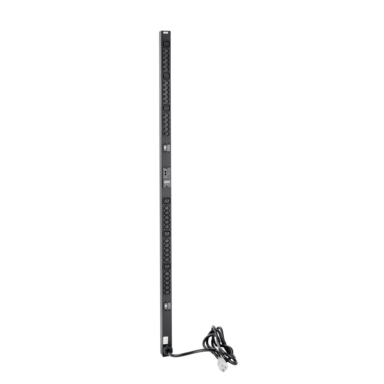 PDU Vertical para Rack con 18 Tomas NEMA 5-15R, 15A, 1.22 m (48 in) de Altura, Acero Color Negro