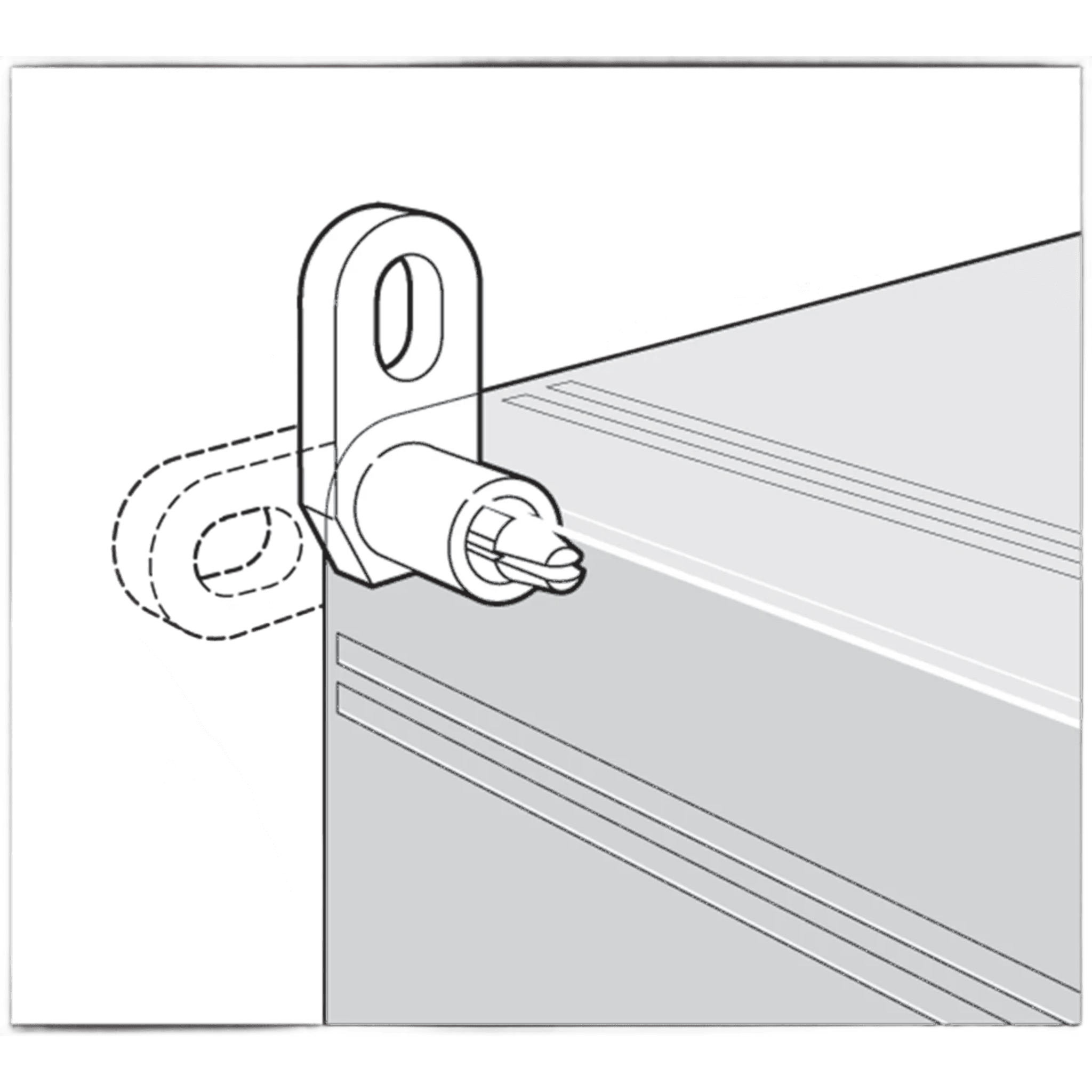 Kit de Fijación para Postes / Enclosure Pole Fixation / Acero Galvanizado / Carga Máxima 900 N / Diámetro Poste 80-250 mm (3.15-9.84 in) / 2 Perfiles + Accesorios