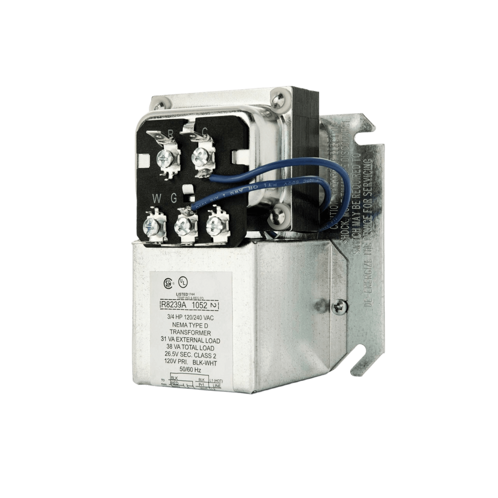 Centro de Ventilador / Transformador 38 VA / Control Baja Tensión / Protección Sobrecarga / Montaje Placa