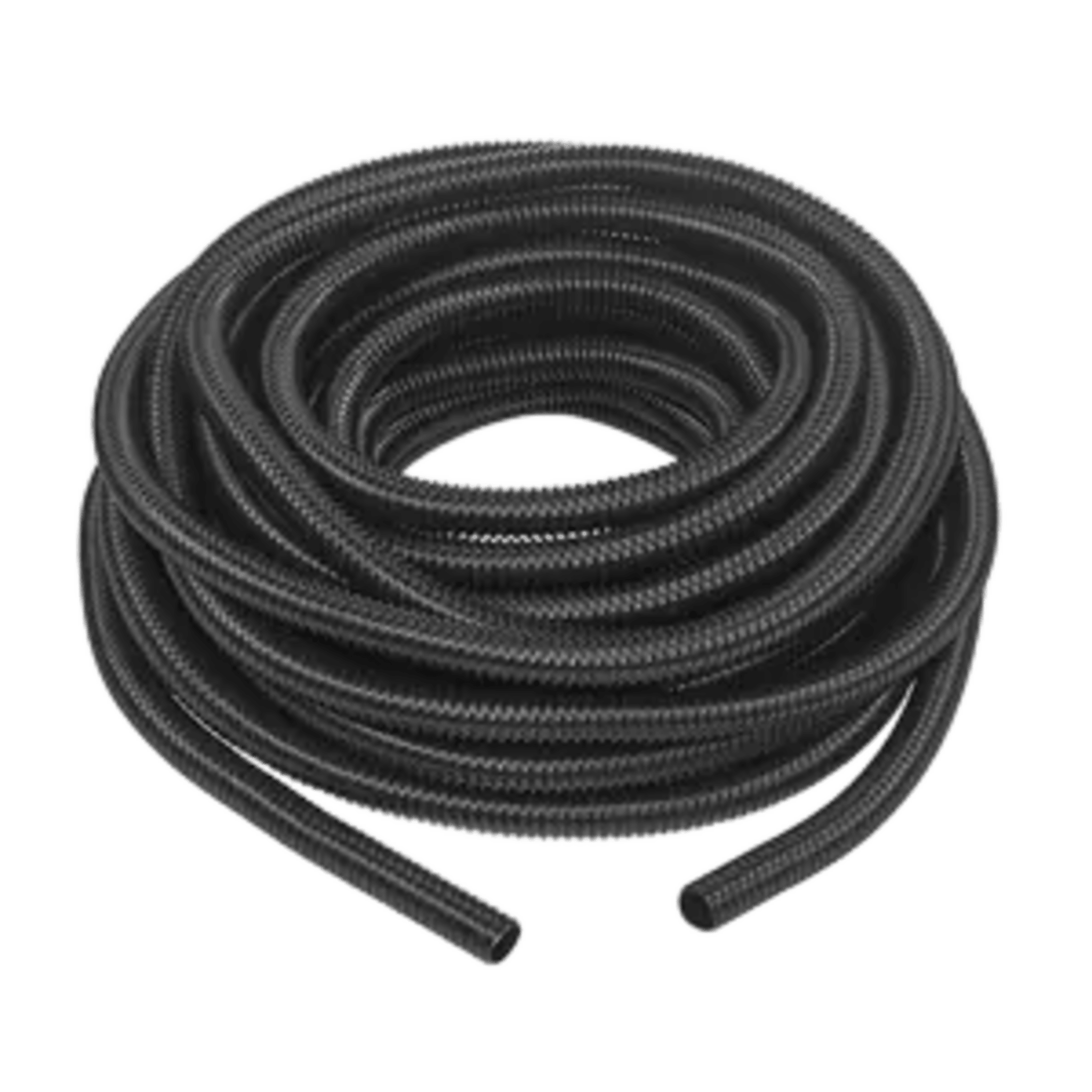 Manguera hermética flexible tipo PolyTuff no metálica, negra de 3/4", 100 pies. Uso comercial/industrial.