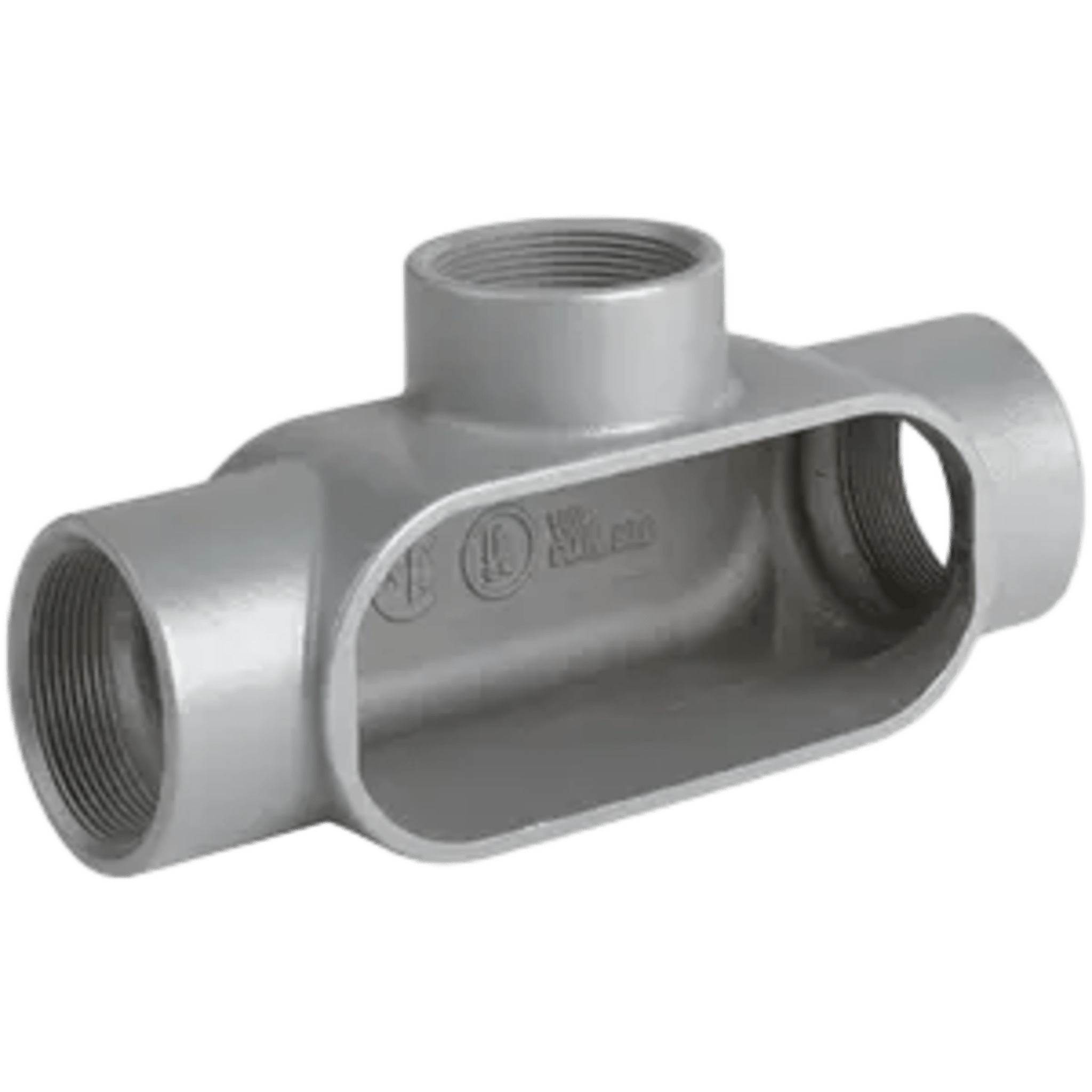 Caja Condulet Tipo T de 1-1/4" / Aluminio libre de Cobre/ NEMA 3 / Color Gris.