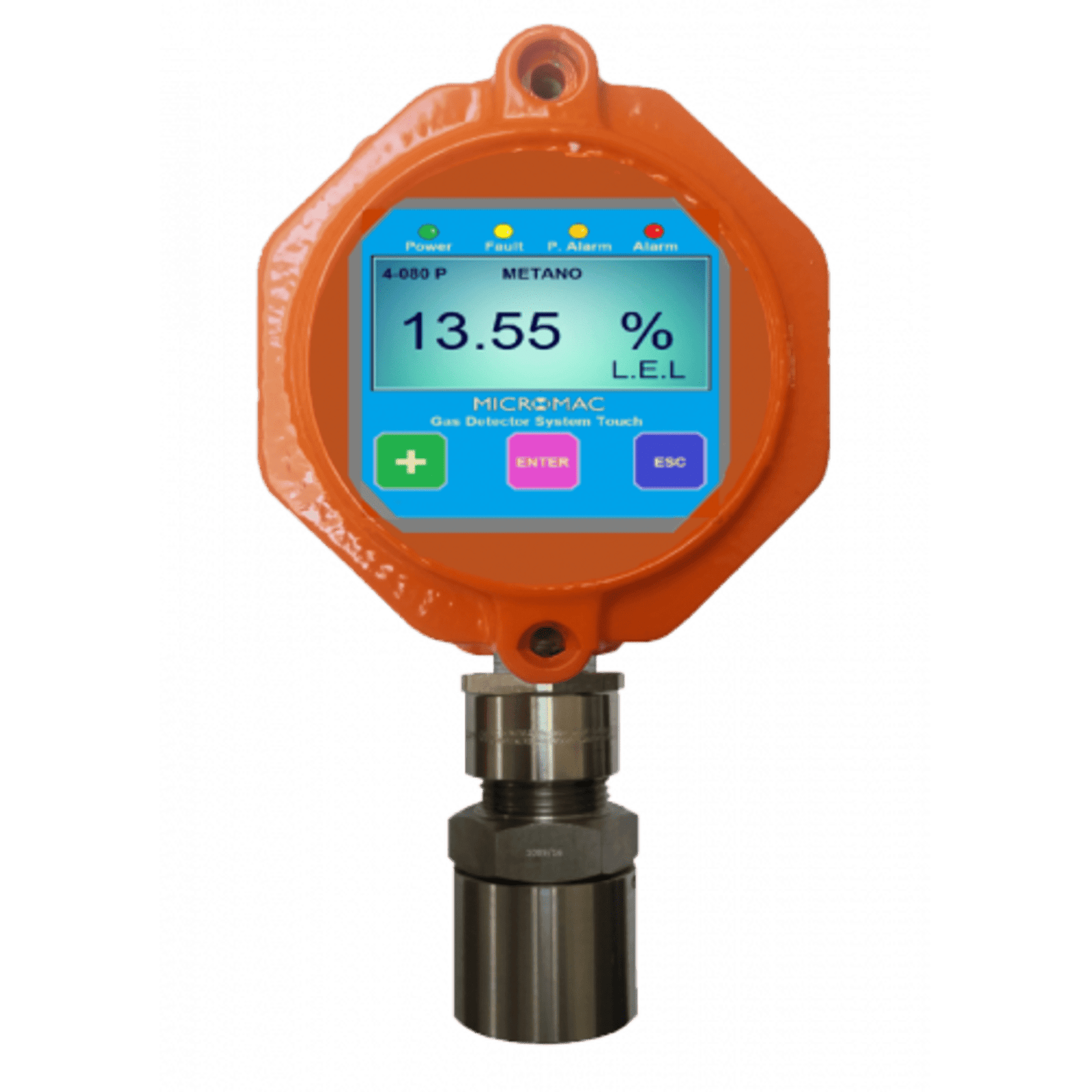 Detector en contenedor antideflagrante