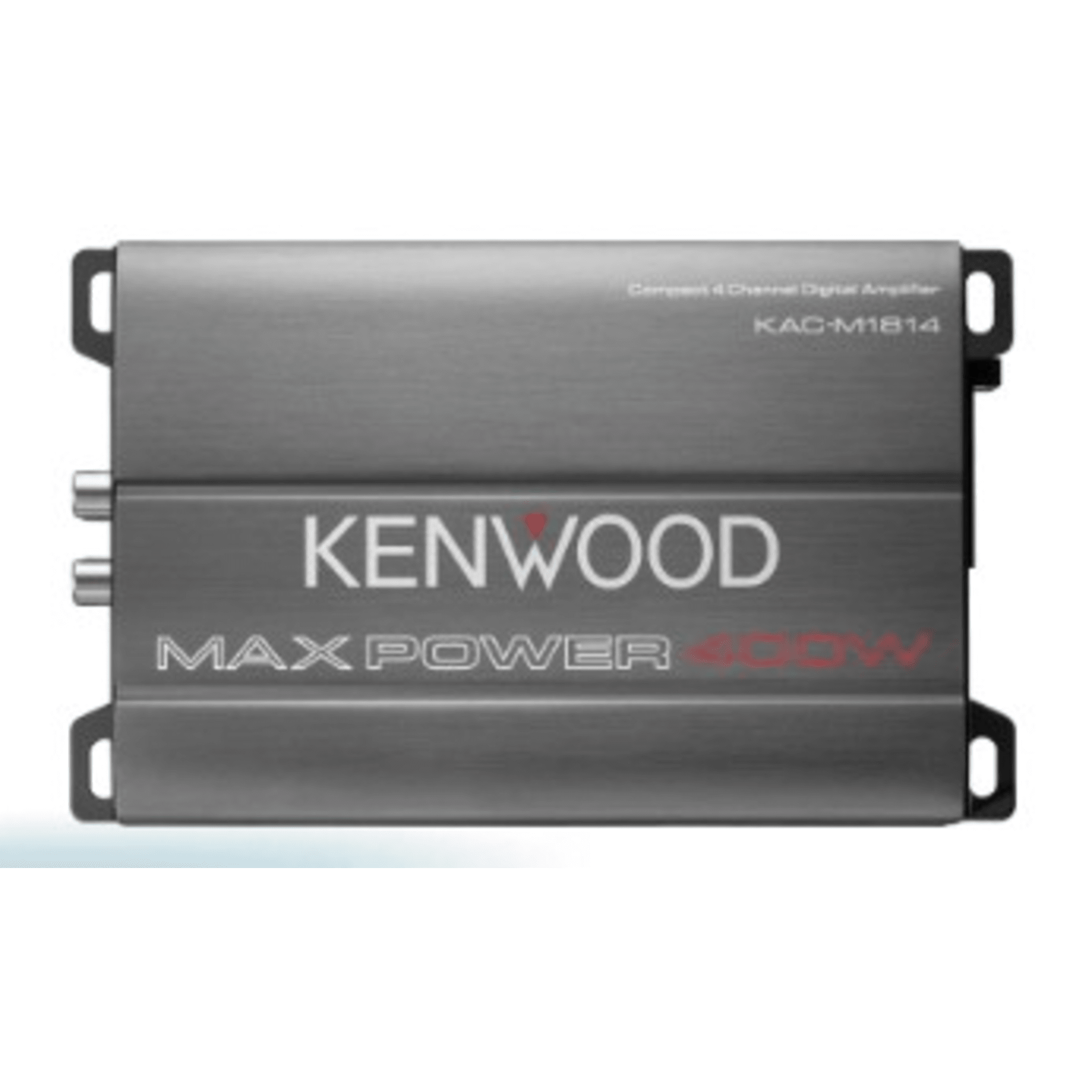 Amplificador Clase D KAC-M1814 / 400W Max / 45W x 4 RMS (4&Omega;) / 45W x 4 RMS (2&Omega;) / 90W x 2 Puenteado / Filtros Ajustables HPF/LPF / Entrada a Nivel de Altavoz / Recubrimiento Conformal / Compacto / Para Automóvil, Marina, ATV y Motocicle