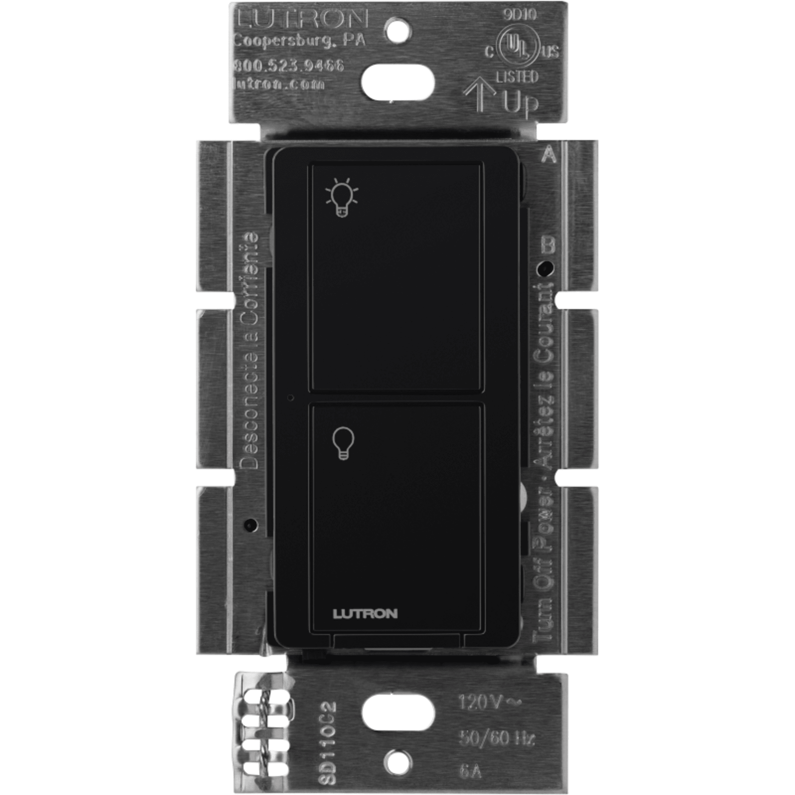 (Caseta Wireless) Interruptor Inteligente On/Off, No requiere cable neutro. 5A / 110-277V