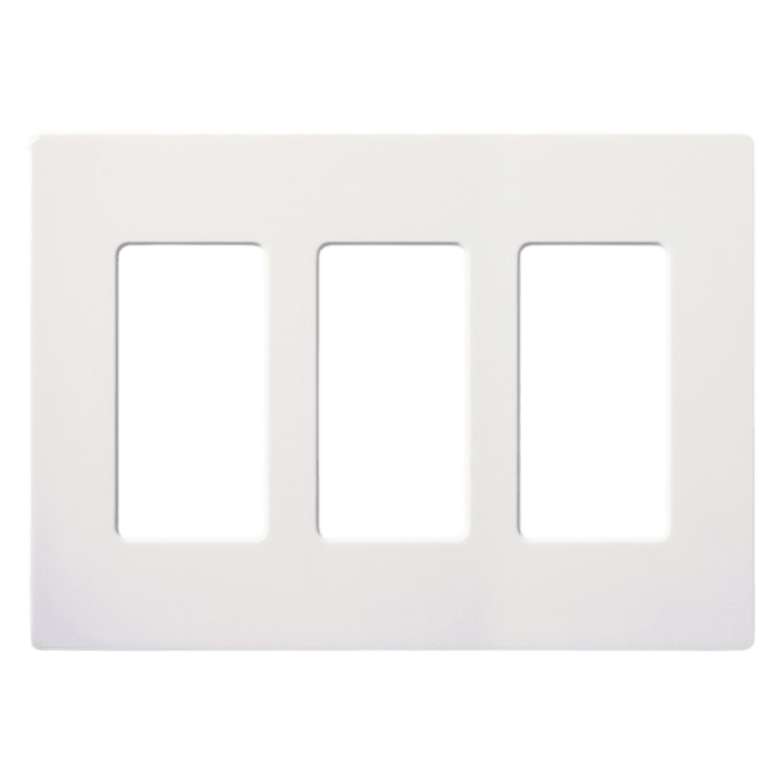 Tapa Color Blanco para interruptor o dimmer Lutron, 3 gang, limpio y moderno