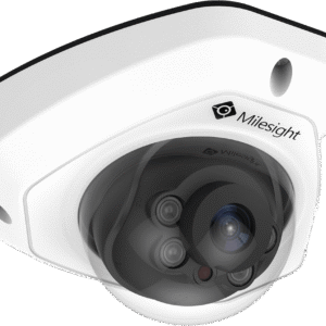 Cámara IP Mini Domo / 4K UHD / 120dB WDR / 0.005Lux Starlight / H.265+ / IR 30mts / PoE / IP67 / IK10 / Análisis de Video AI