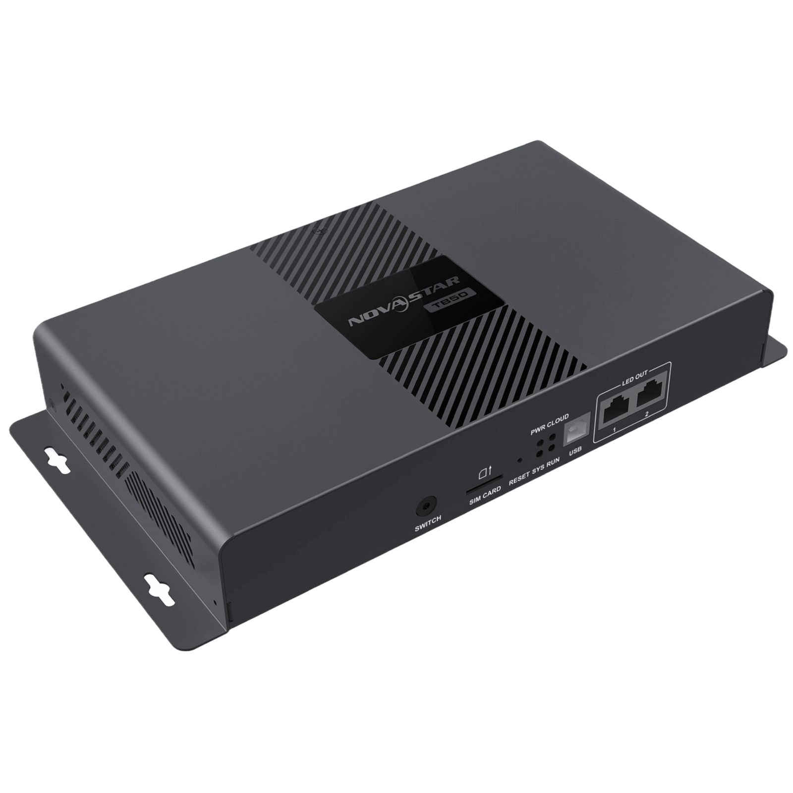 Reproductor Multimedia LED / TB50 NovaStar / 1.3M Píxeles / 4K H.265 / ARM A55 1.8 GHz / 2 Puertos Gigabit / Wi-Fi + 4G / Control Cloud / Sincronización Multi-pantalla