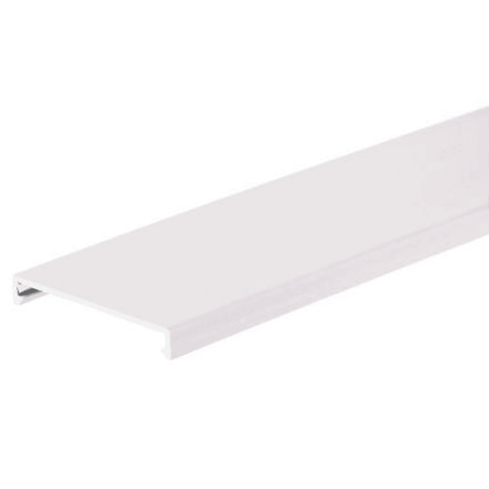 Tapa para Canaleta Ranurada, de 82.6 mm de Ancho, 1828.8 mm de Largo, Color Blanco