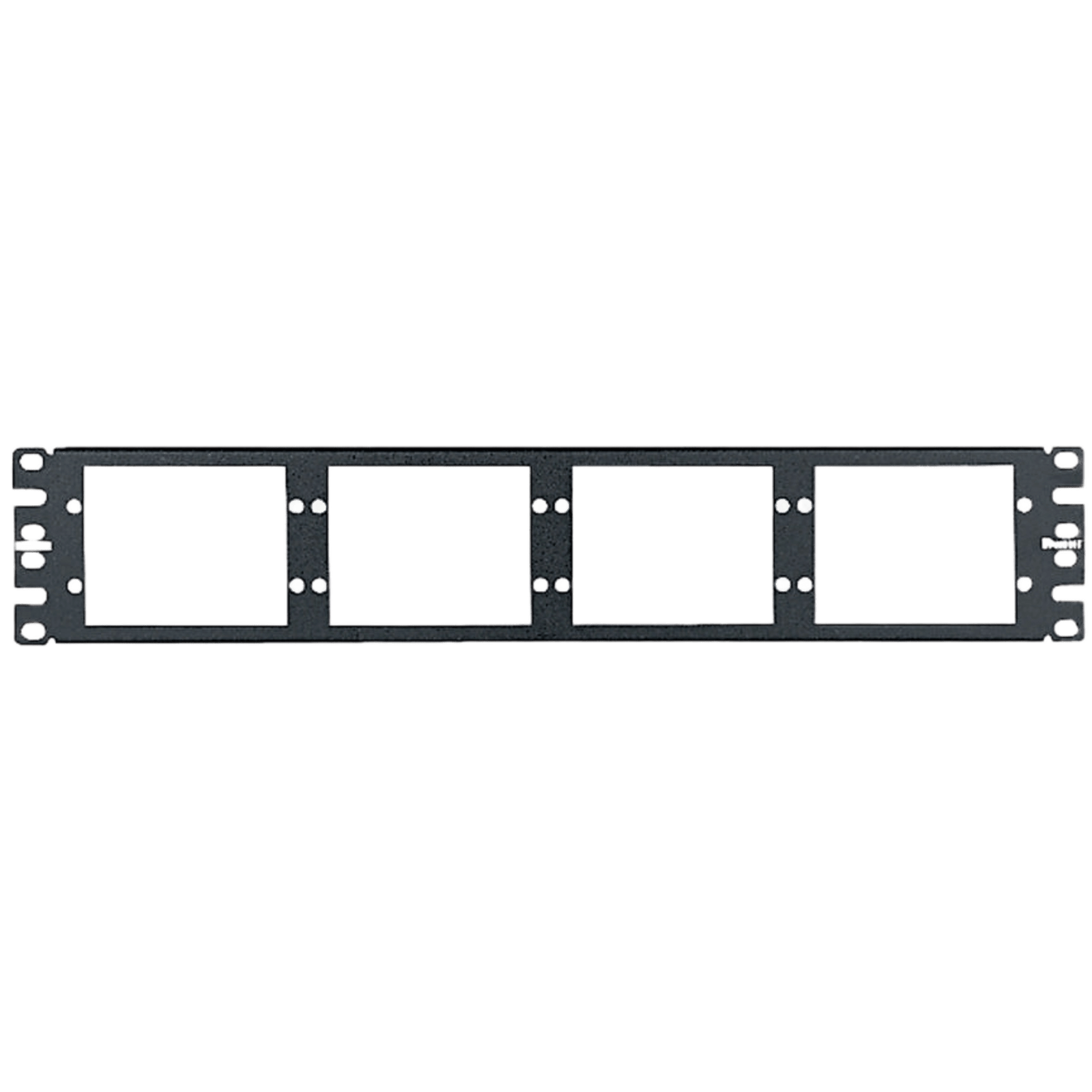 Patch Panel de Fibra Óptica, Para 8 Placas Acopladoras FAP o FMP, Color Negro, 2UR