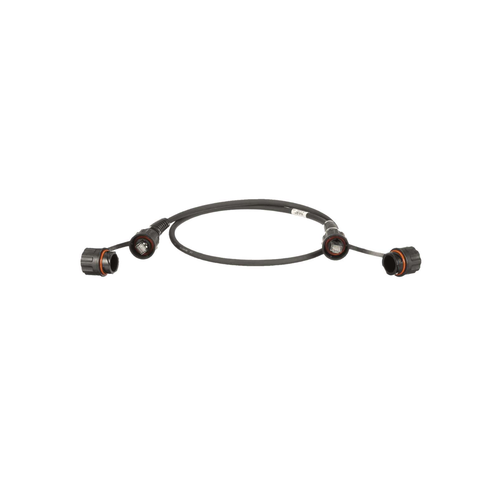 Patch Cord Cat6A IndustrialNet, Blindado S/FTP, Con Plug Industrial y Tapa en Cada Extremo, 5 Metros