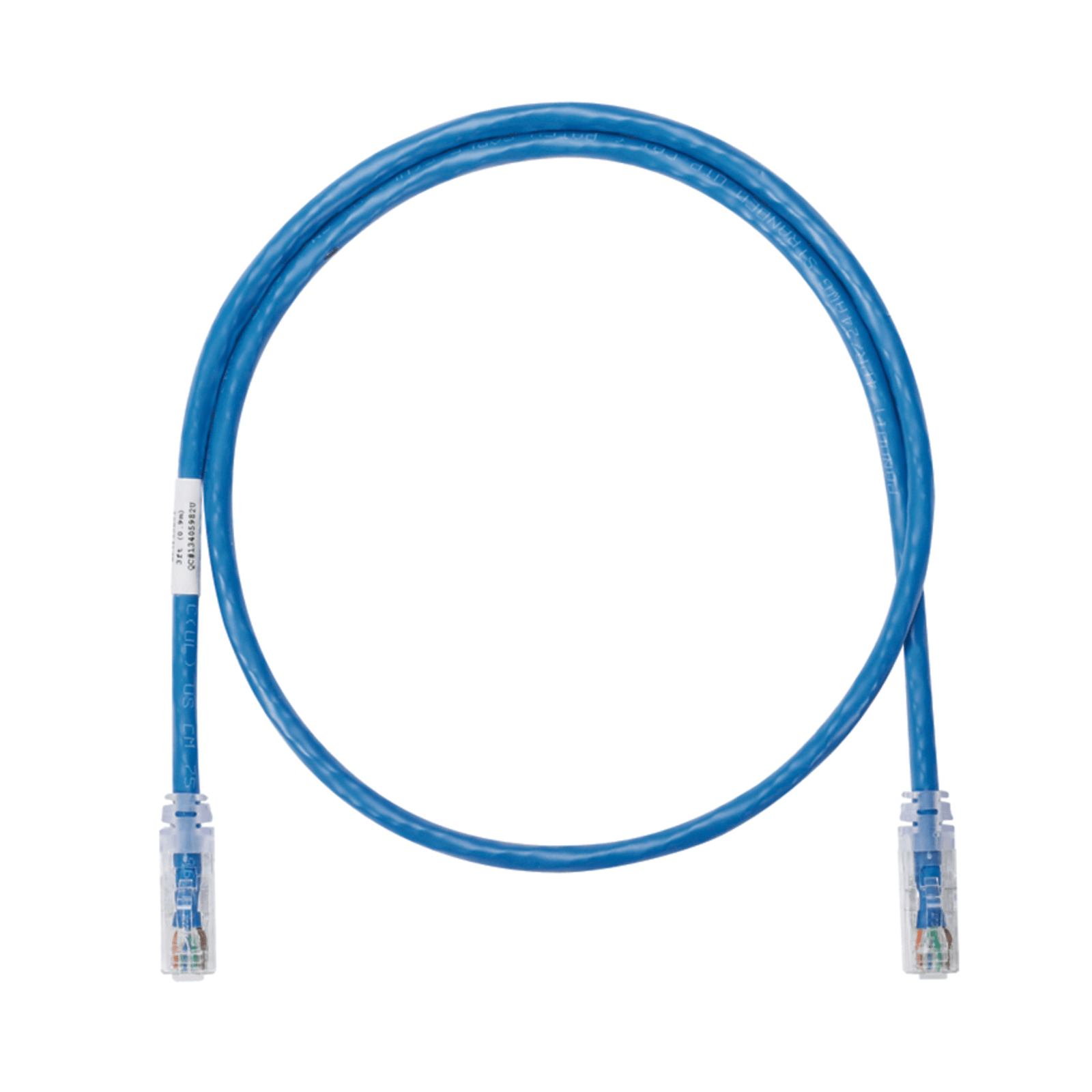 Cable de Parcheo UTP Categoría 6, con Plug Modular en Cada Extremo - 7.62 Metros (25 Pies) - Azul