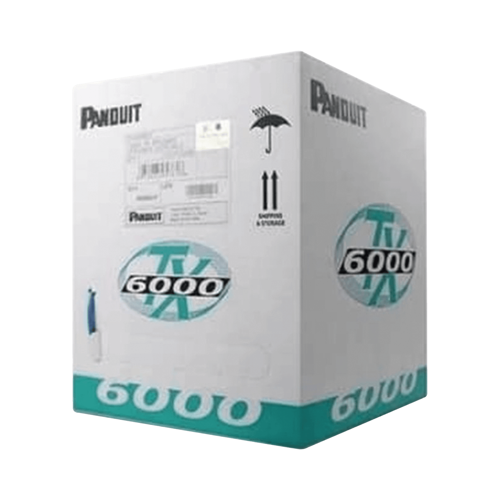 Bobina de Cable UTP 305 Metros (1000 Pies) de Cobre, TX6000™ PanNet, Reelex, Amarillo, Categoría 6 Mejorado (23 AWG), PVC (CM), de 4 Pares