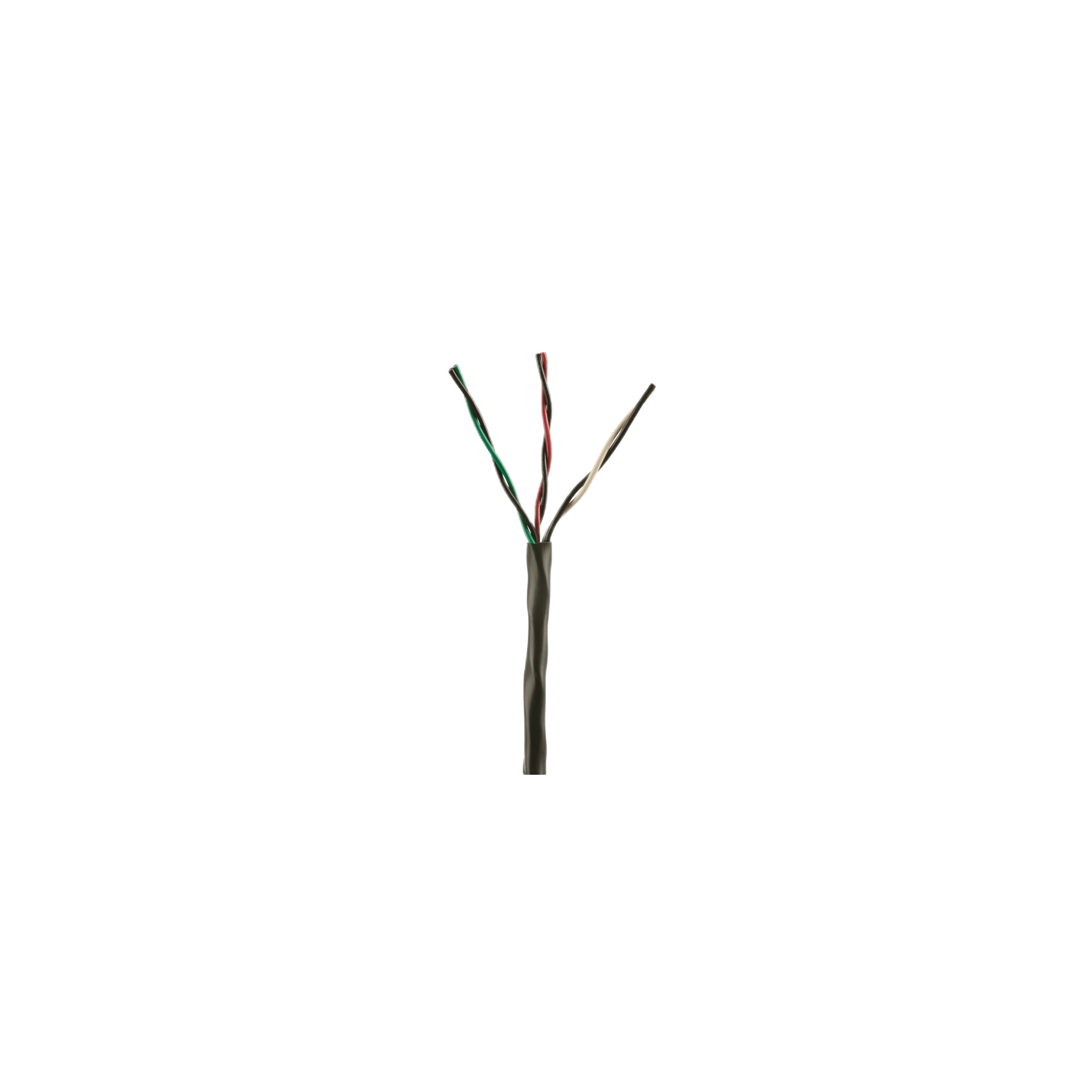 Bobina de Cable de Cobre de 3 Pares Clase 4 Para Sistemas FMPS, 16 AWG, Sin Blindaje, CMR (Riser), Uso Interior/Exterior, Color Negro, Carrete de 609 metros