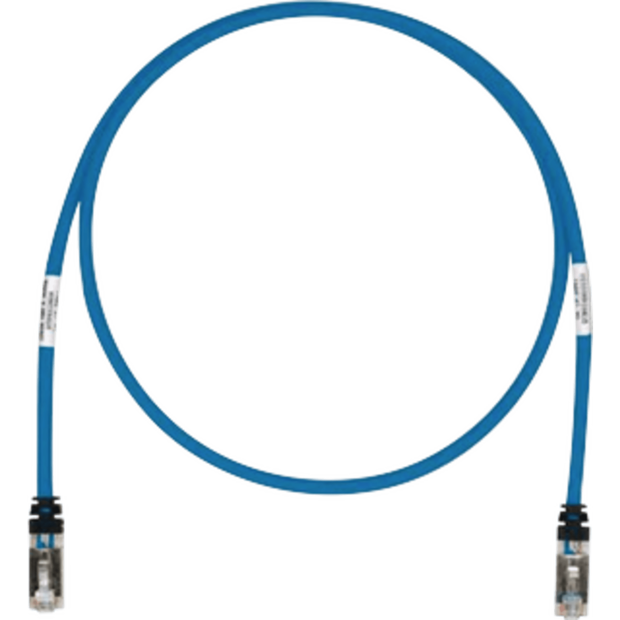 Patch Cord Cat6A, Blindado S/FTP, CM/LS0H, 0.30 Metros (1 Pie), Color Azul