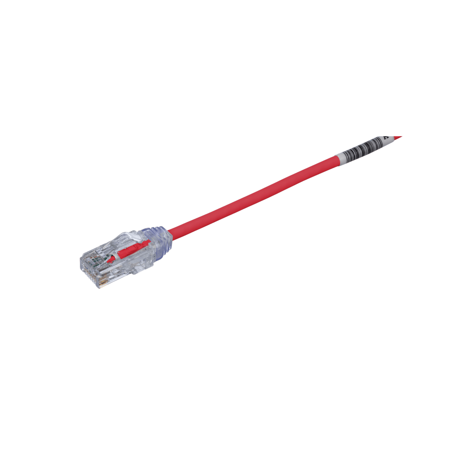 Cable de Parcheo TX6, UTP Cat6, Diámetro Reducido (28AWG), Color Rojo, 30 ft