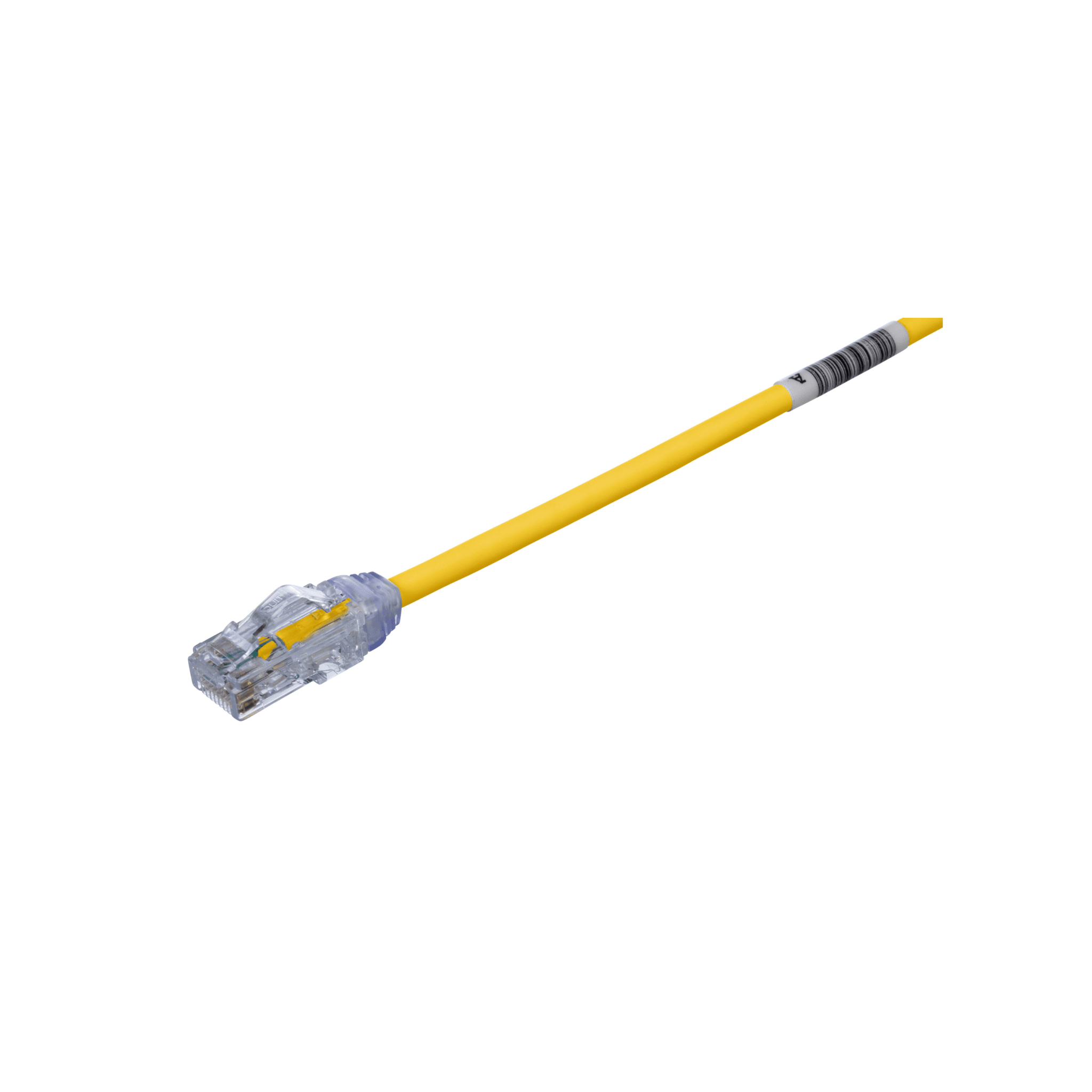 Cable de Parcheo UTP Cat6A, CM/LSZH, Diámetro Reducido (28AWG), Color Amarillo, 3.05 Metros (10 Pies)