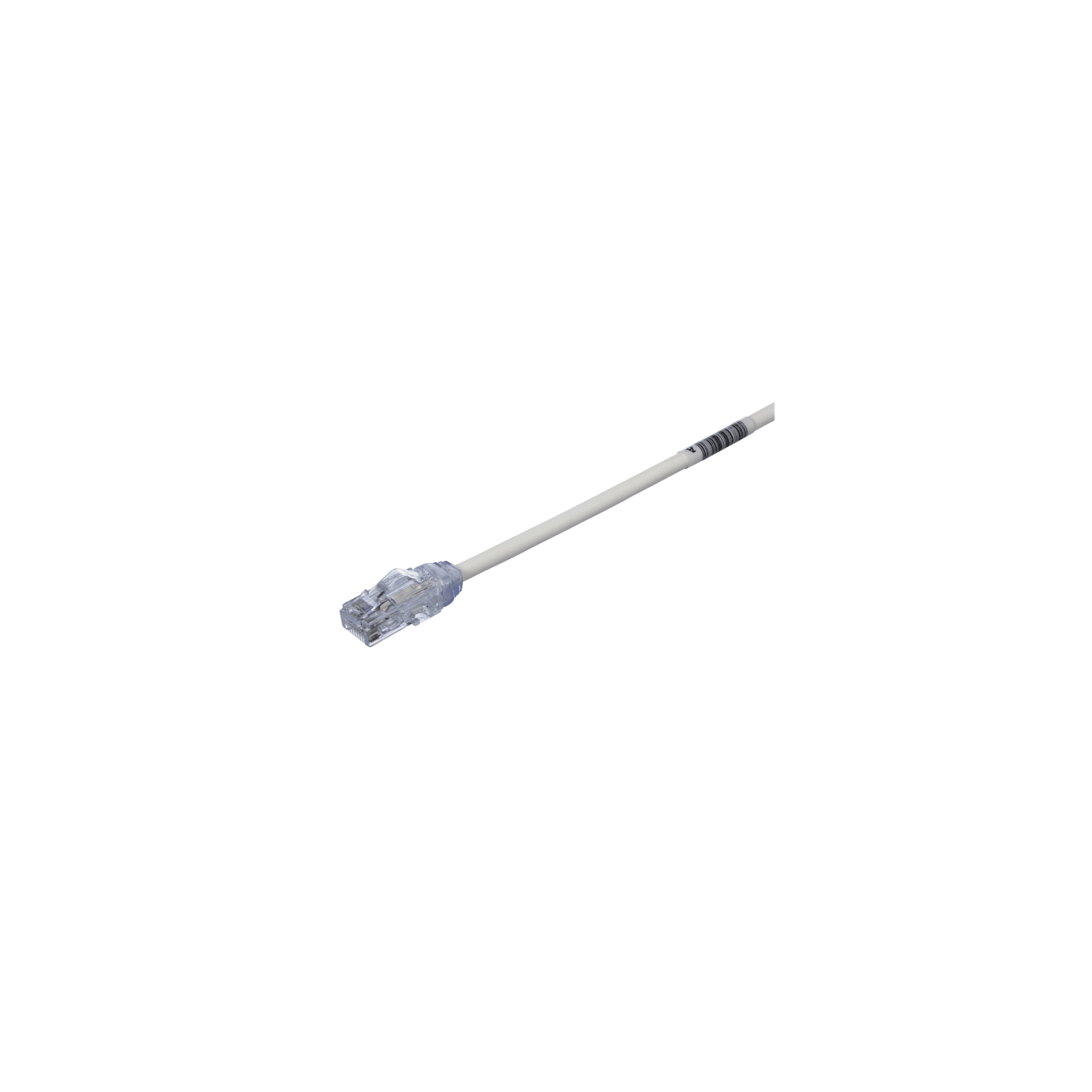 Cable de Parcheo UTP Cat6A, CM/LSZH, Diámetro Reducido (28AWG), Color Blanco Mate, 19.81 Metros (65 Pies)