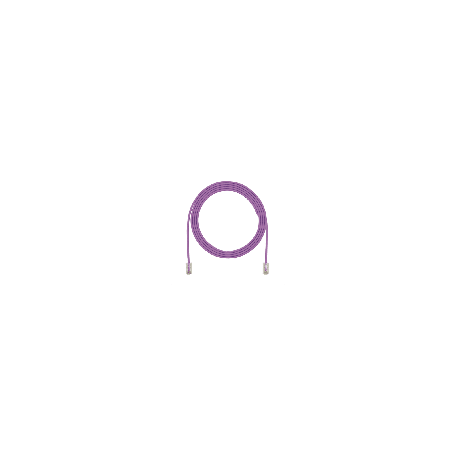 Cable de Parcheo UTP, Cat6A, Diámetro Reducido (28 AWG), CM/LSZH, Color Violeta, 20.3 cm (8 Pulgadas)