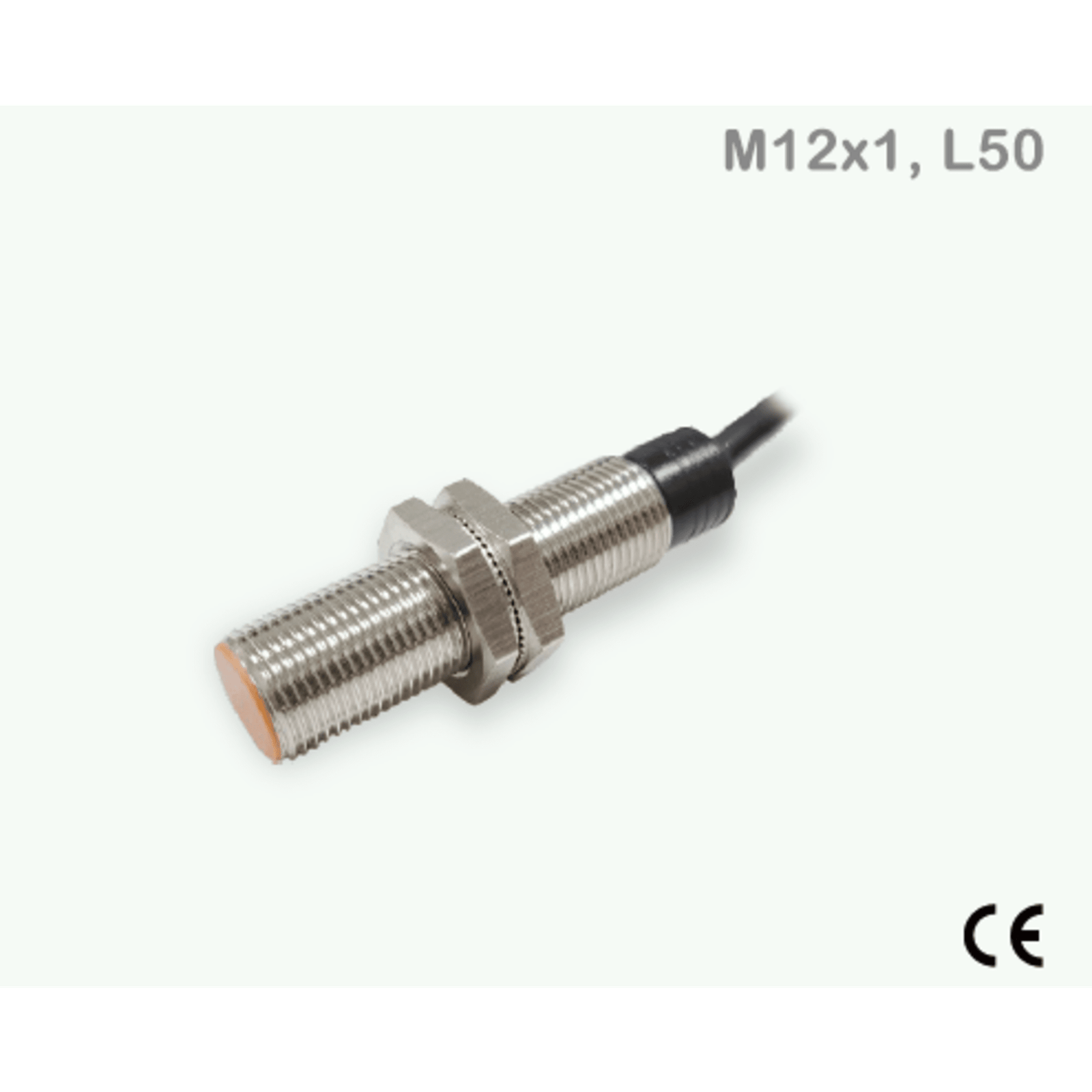 Sensor Inductivo de Proximidad Cilíndrico / M12 / NPN N.O. / Cable 3 Hilos 2 Metros / Distancia Detección 2 mm / IP67 / −25...+70°C / Protección Cortocircuito y Polaridad Inversa