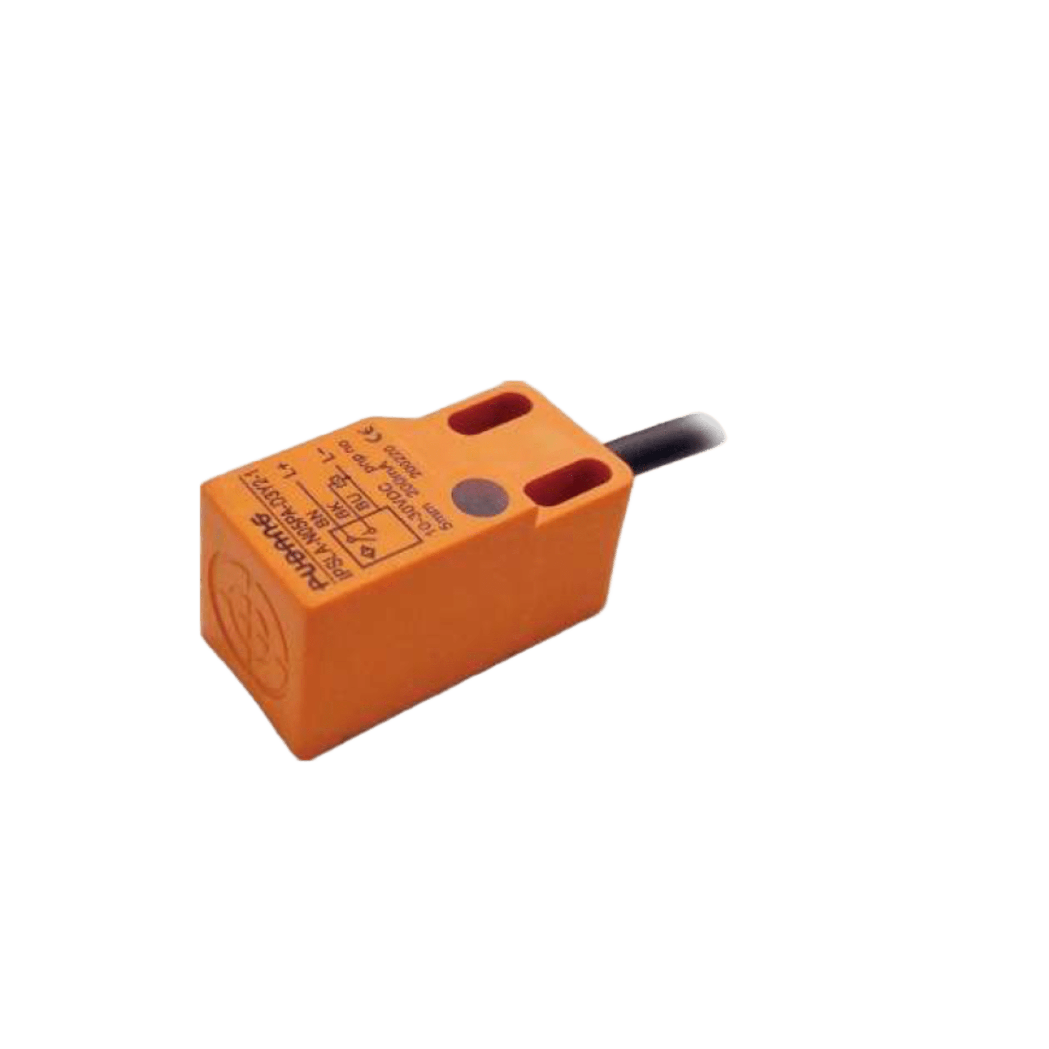 Sensor Inductivo / Perfil Plano Rectangular 17x17 mm / Distancia 8 mm / No Rasante / IP67 / PNP N.O. / 12-24VCC / 400 Hz / Protección Completa