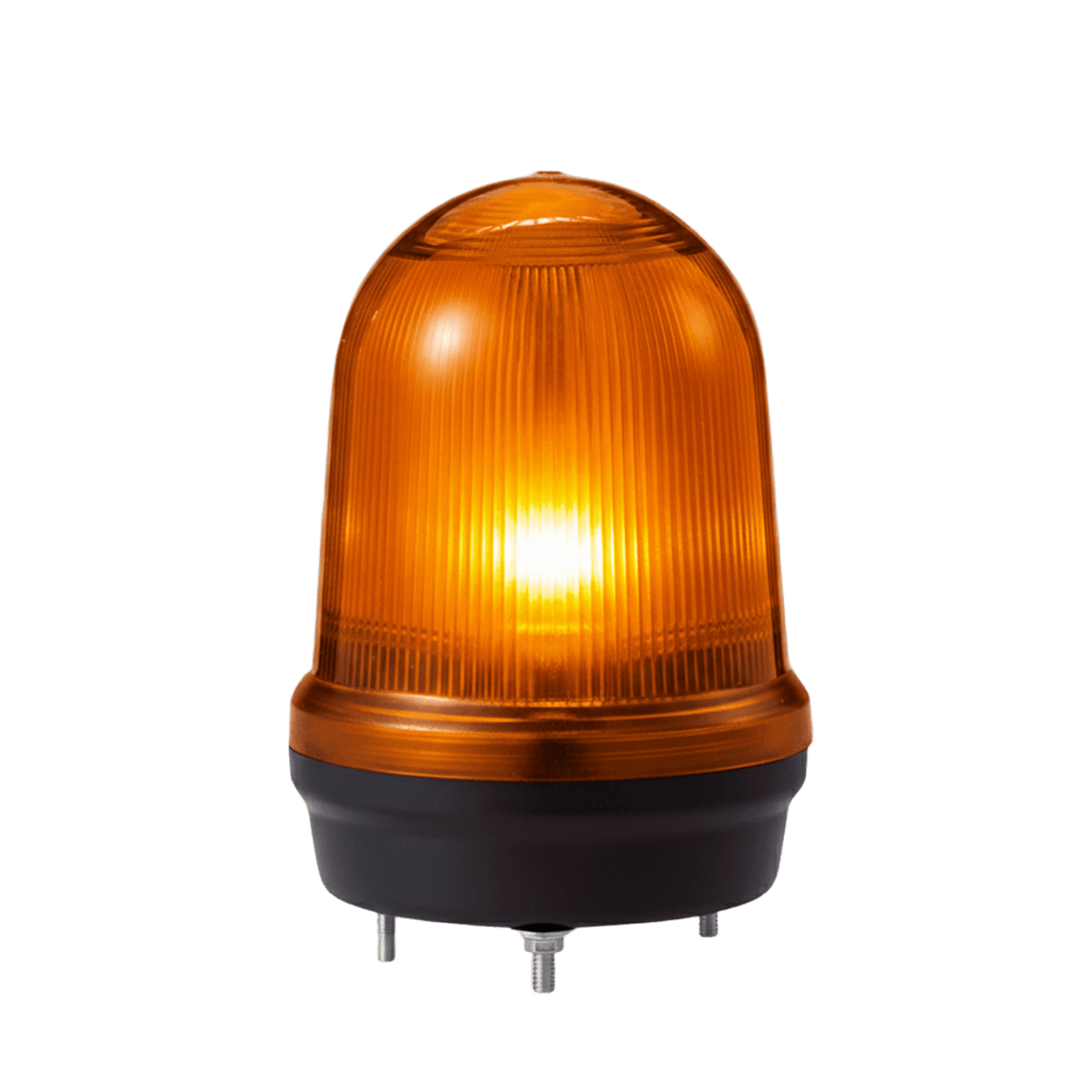 LED con patrones fijo/intermitente, estroboscópico y simulación rotatorio, Color Ámbar de 110-220 VCA