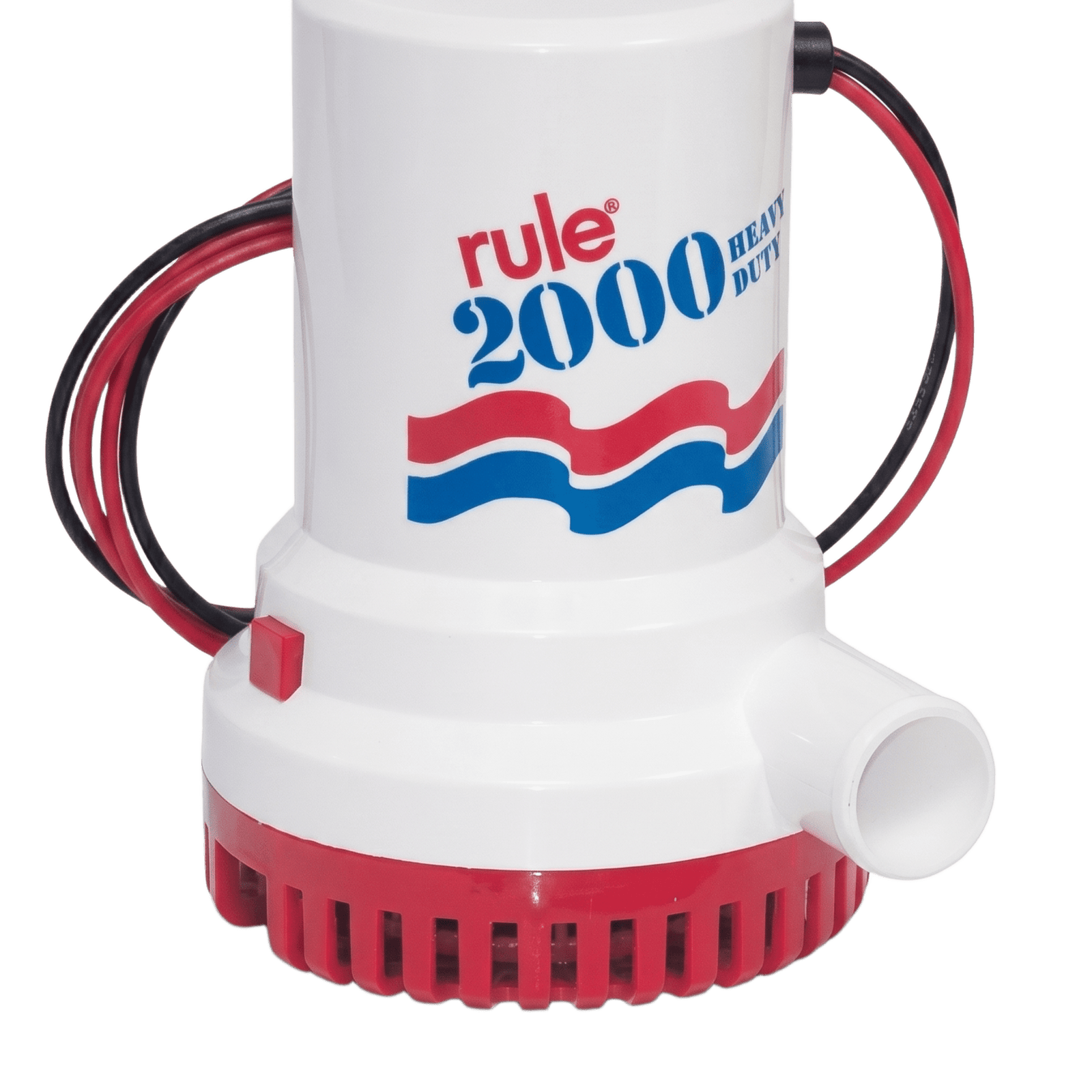 Bomba de Achique Sumergible Rule 12 / 2,000 GPH / 24V CD / Motor de Alta Eficiencia / Ejes de Acero Inoxidable / Protección Térmica TCO / Certificación CE e ISO 8849