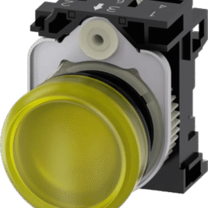 Lampara de señalización plástica con led color Amarilla, 110Vca
