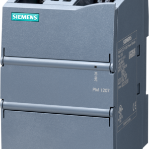 Fuente de Alimentación SIMATIC PM 1207 / 1AC/24VDC/2.5A / 60W / Entrada 120-230V AC / Salida 24V DC / IP20 / Certificaciones ATEX IECEx / Montaje Riel DIN