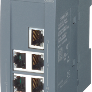 Switch Industrial Ethernet SCALANCE XB005 / 5 Puertos 10/100 Mbit/s / No Gestionado / IP20 / 24V AC/DC / Montaje DIN Rail / PROFINET Clase A / PRP / ATEX IECEx ULhazloc