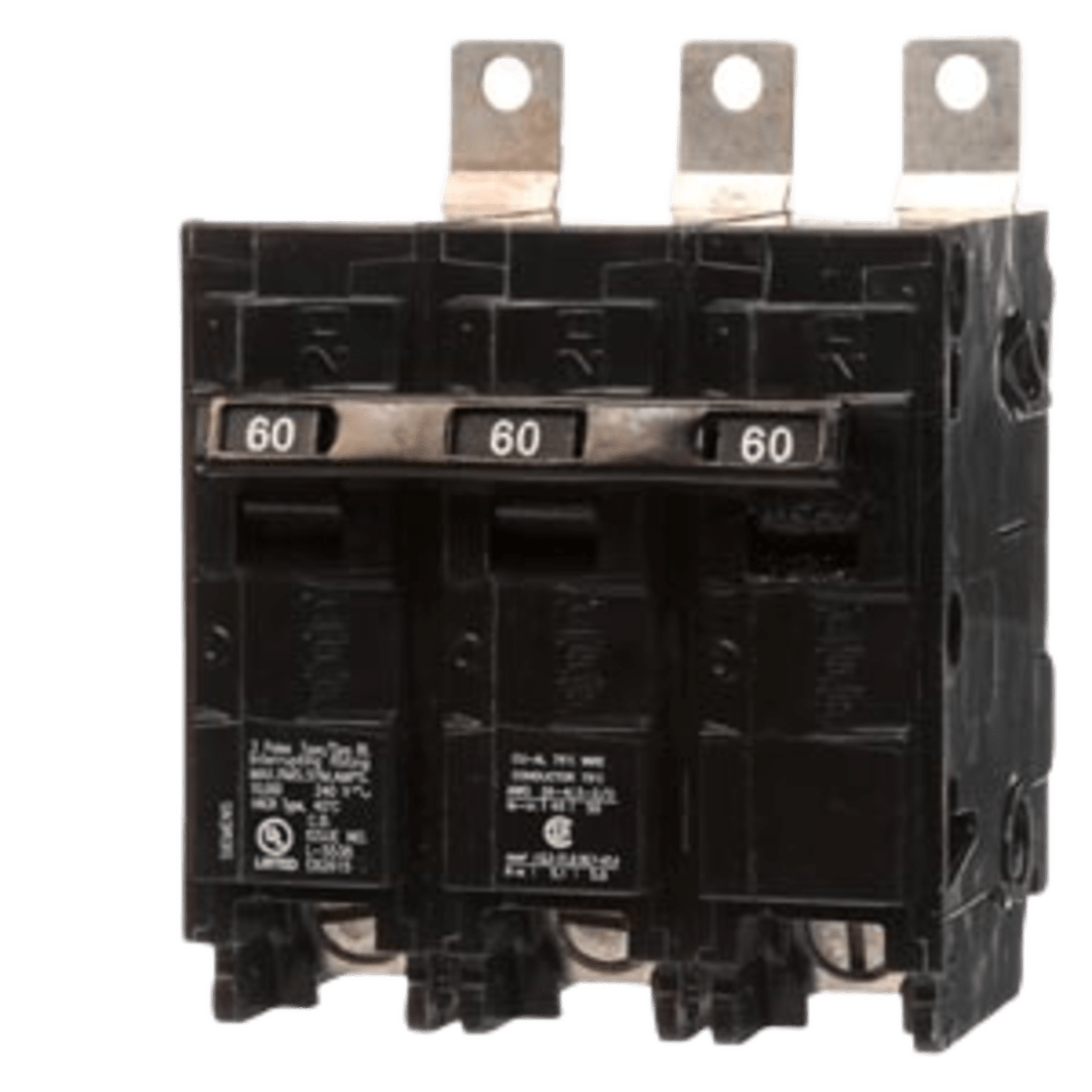 Interruptor automático atornillable tipo BL 3 polos, 60 amp.