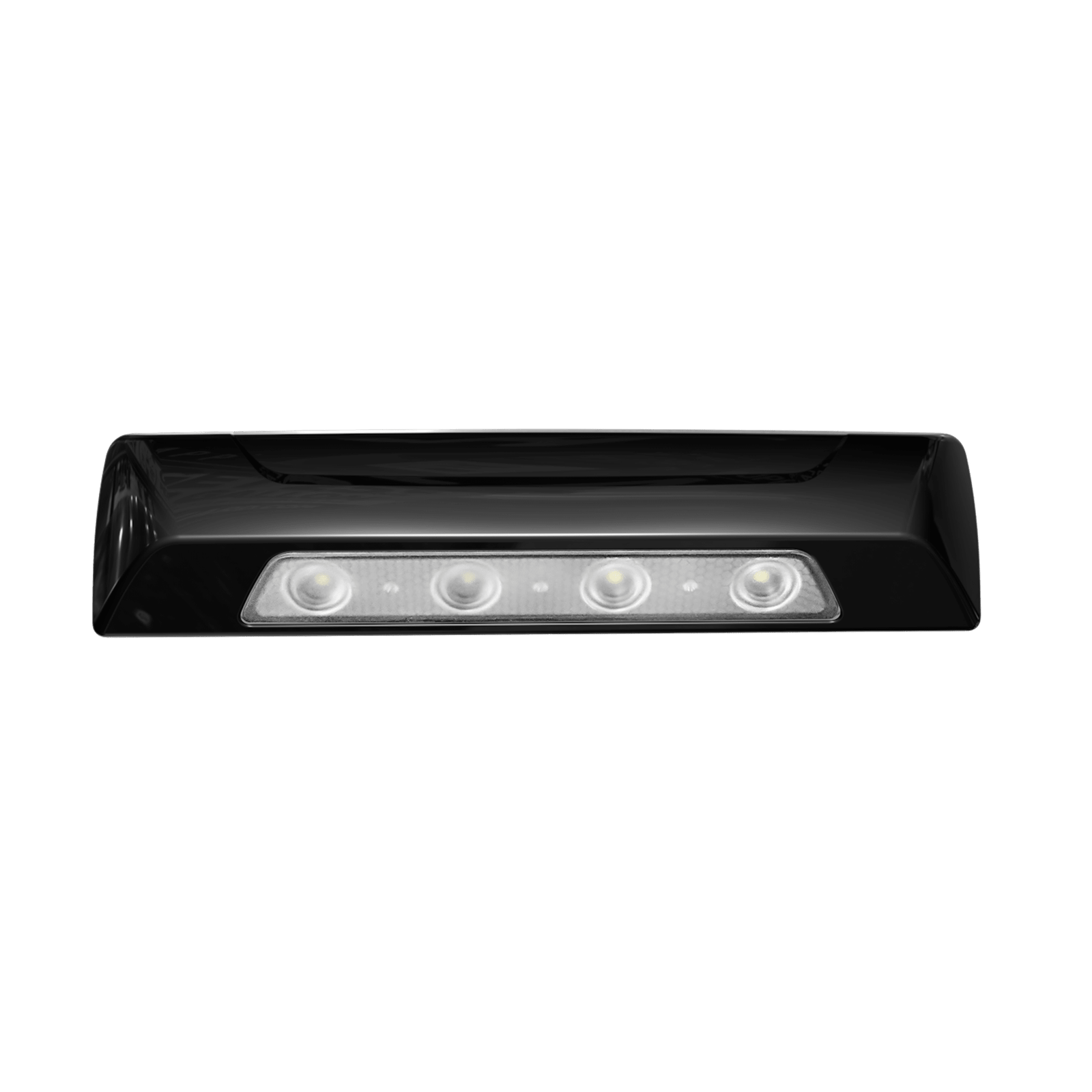 Luz Auxiliar de Escena de 4 LED, Blanco, Lente Transparente, Bisel Negro