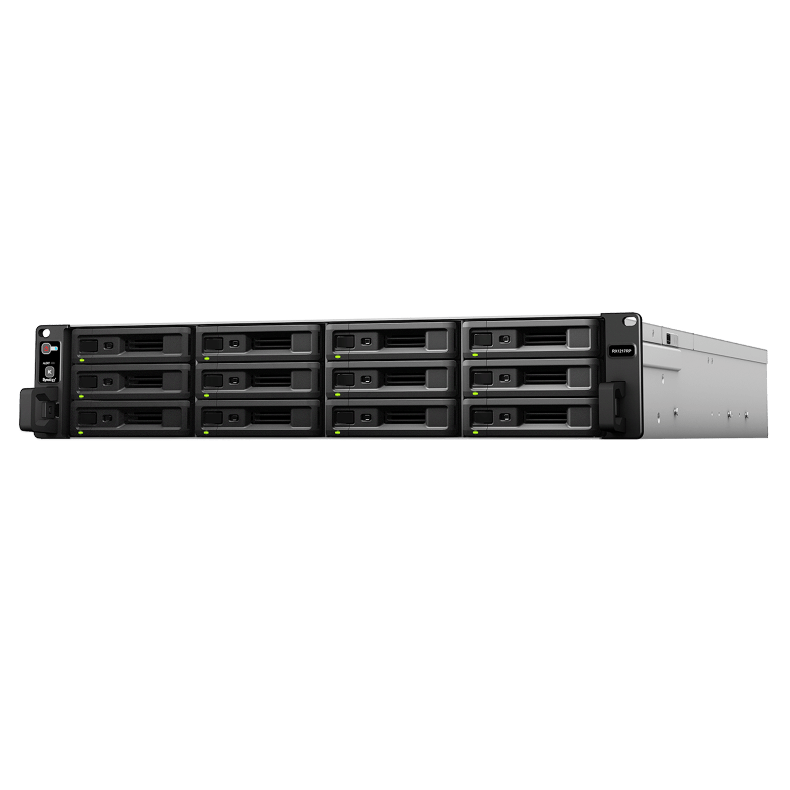 Unidad de Expansión Synology RX1217/RX1217RP | 12 Bahías de Disco | Compatible con RackStation 2U | Expansión de Volumen en Línea | Fuentes de Alimentación Redundantes (RX1217RP) | Administración DSM.